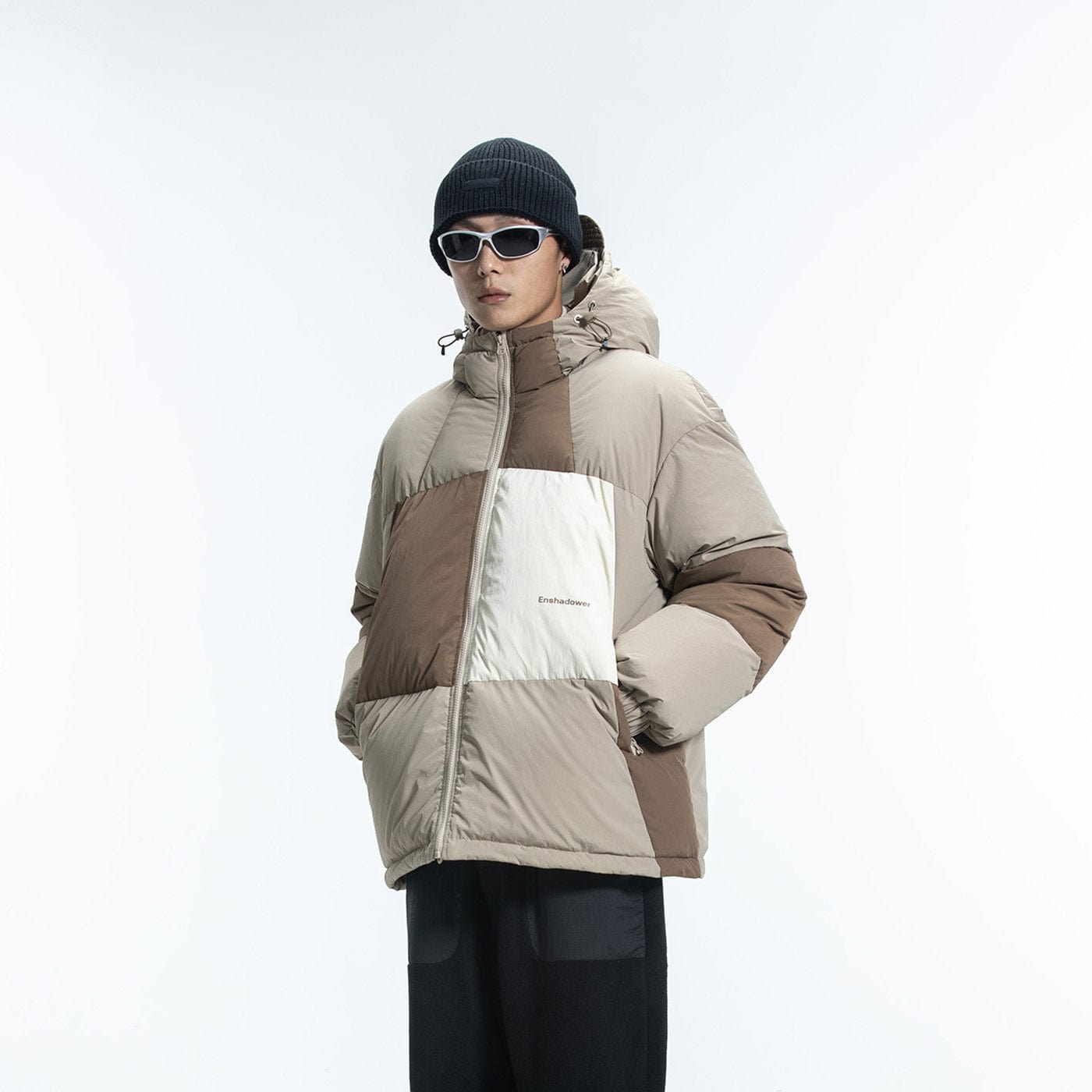 ENSHADOWER Patchwork Down Jacket, premium urban and streetwear designers apparel on PROJECTISR.com, ENSHADOWER