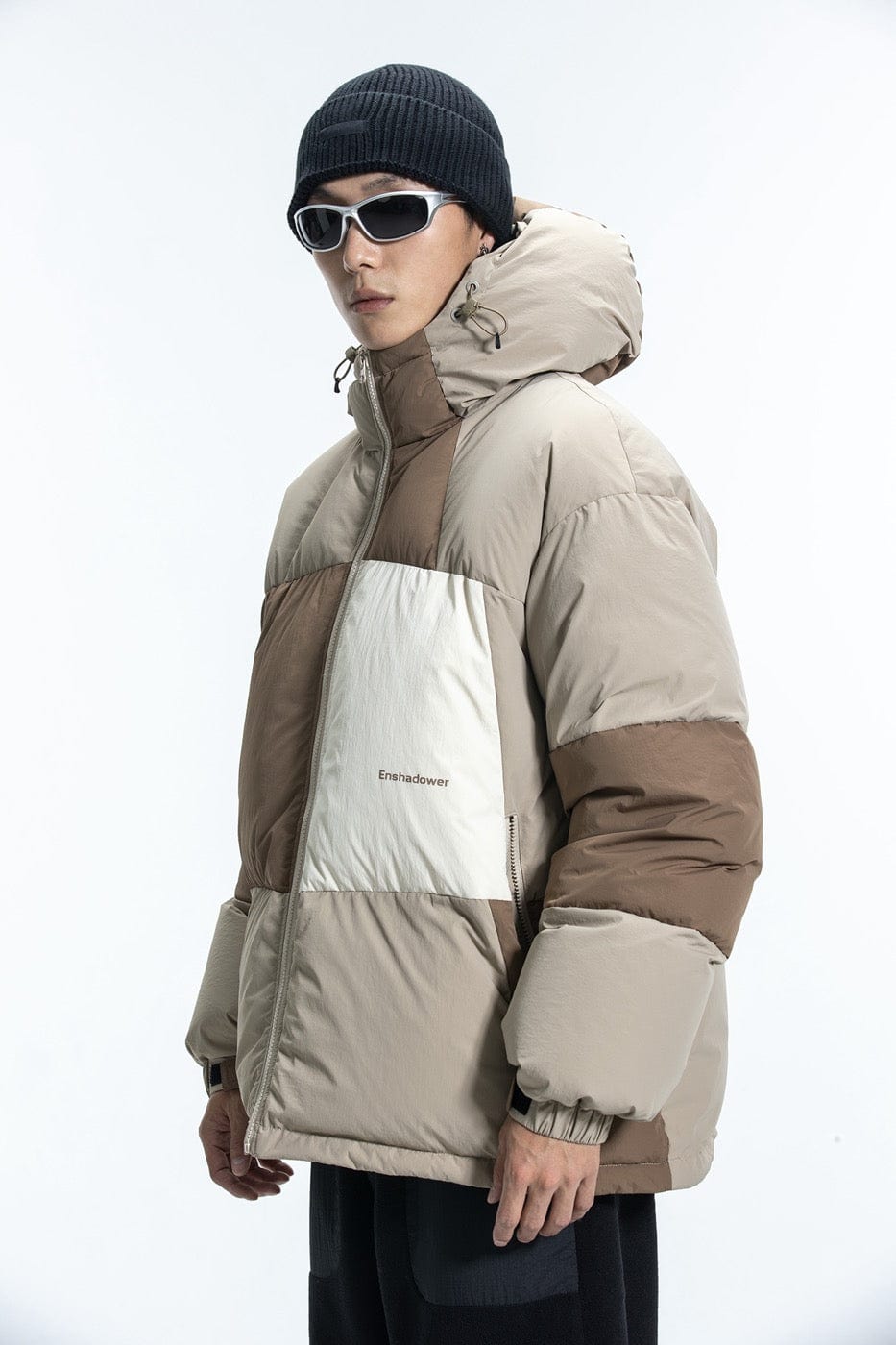 ENSHADOWER Patchwork Down Jacket, premium urban and streetwear designers apparel on PROJECTISR.com, ENSHADOWER