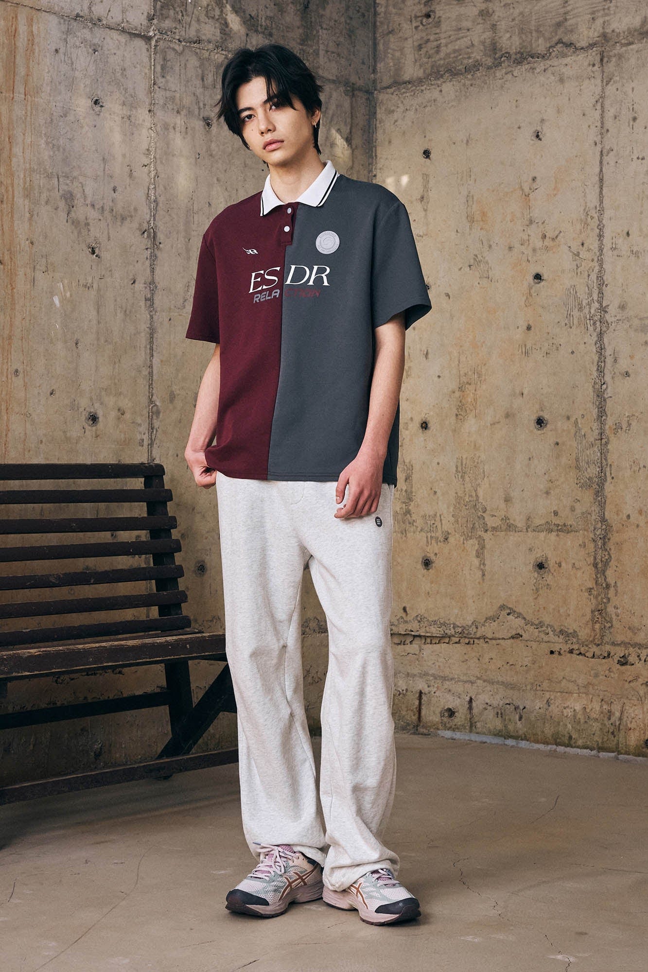 ENSHADOWER Retro Contrast Panel Polo T-Shirt, premium urban and streetwear designers apparel on PROJECTISR.com, ENSHADOWER