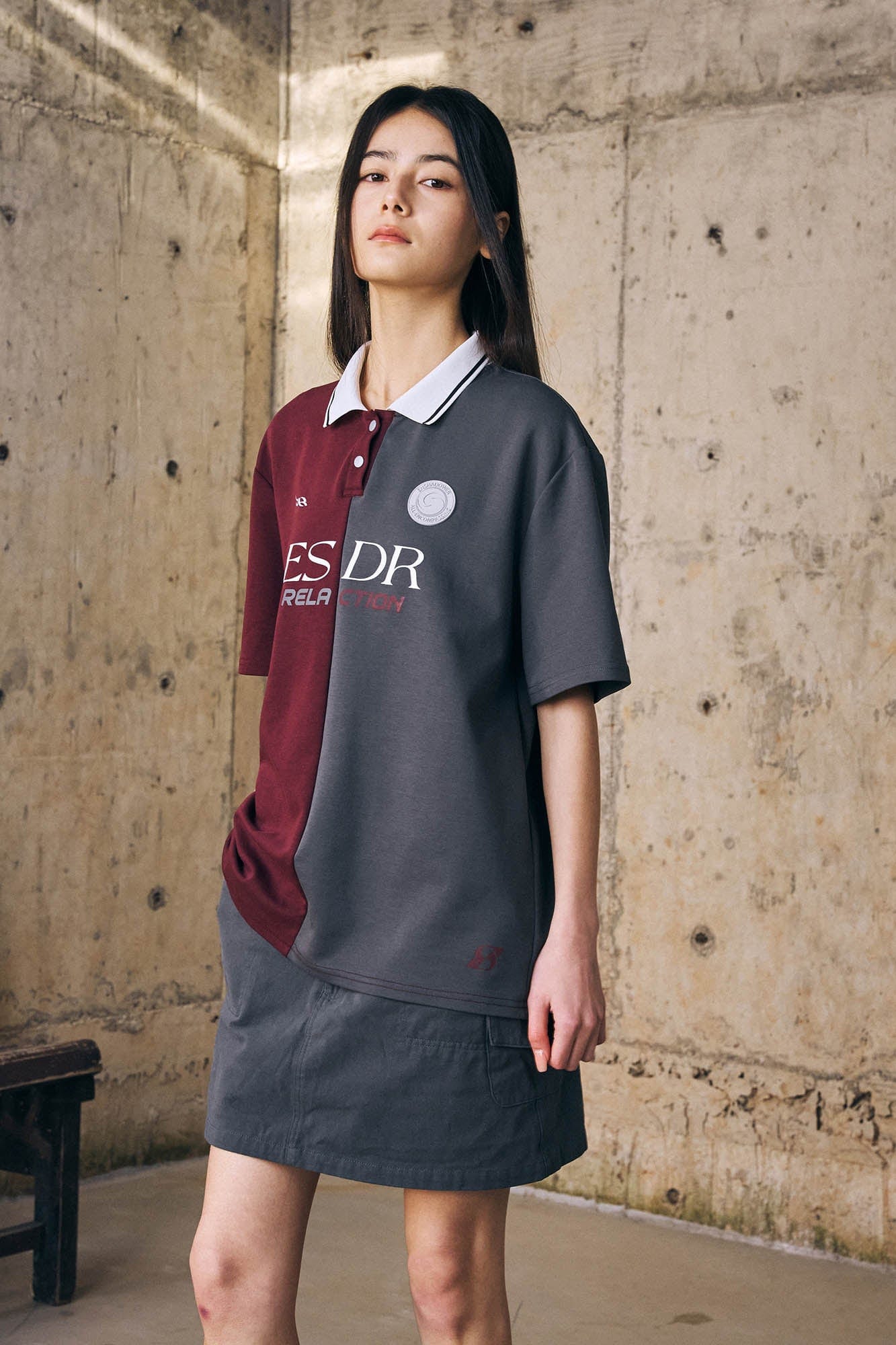 ENSHADOWER Retro Contrast Panel Polo T-Shirt, premium urban and streetwear designers apparel on PROJECTISR.com, ENSHADOWER