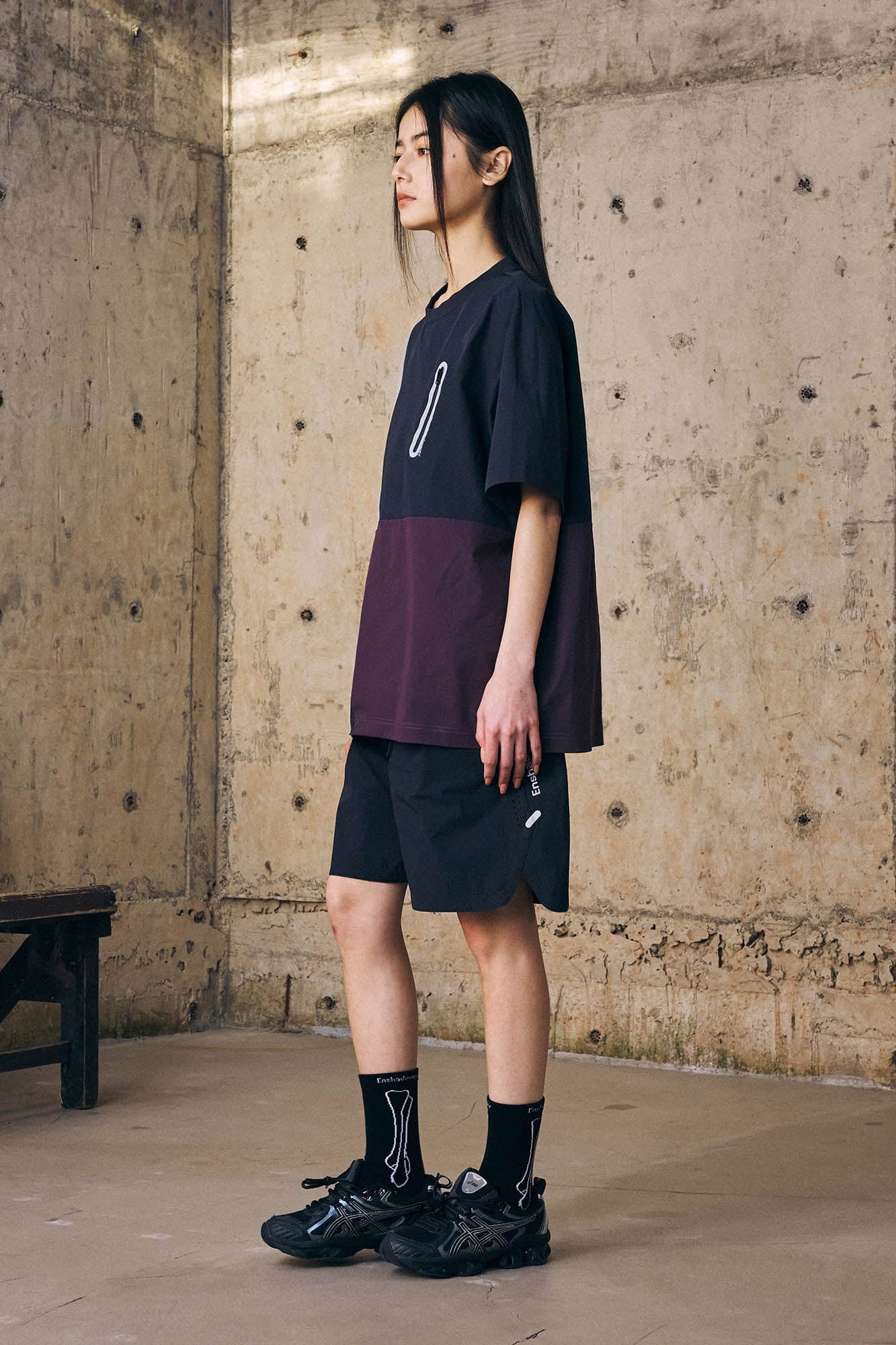 ENSHADOWER Urban Contrast Block Panelled T-Shirt, premium urban and streetwear designers apparel on PROJECTISR.com, ENSHADOWER