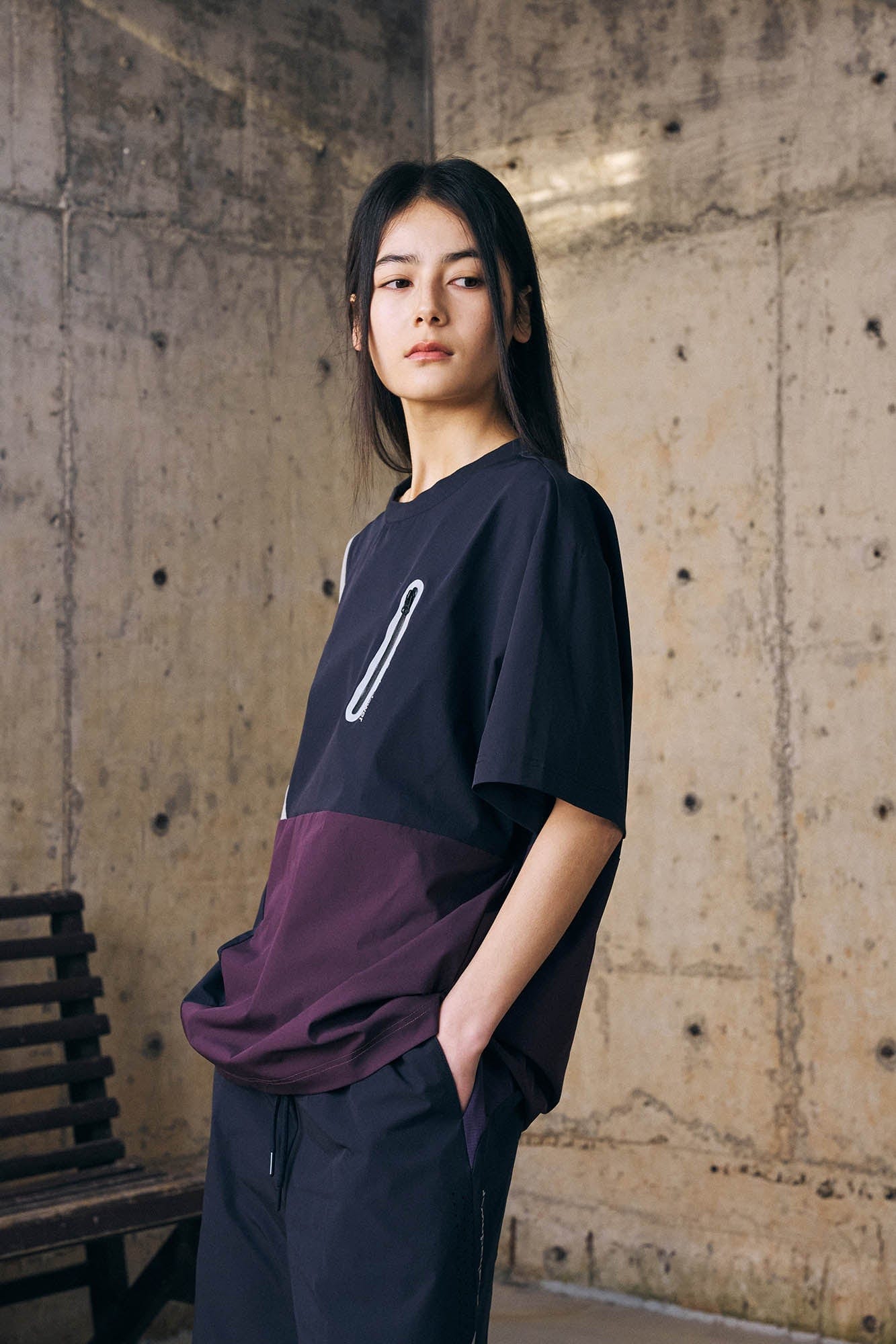 ENSHADOWER Urban Contrast Block Panelled T-Shirt, premium urban and streetwear designers apparel on PROJECTISR.com, ENSHADOWER