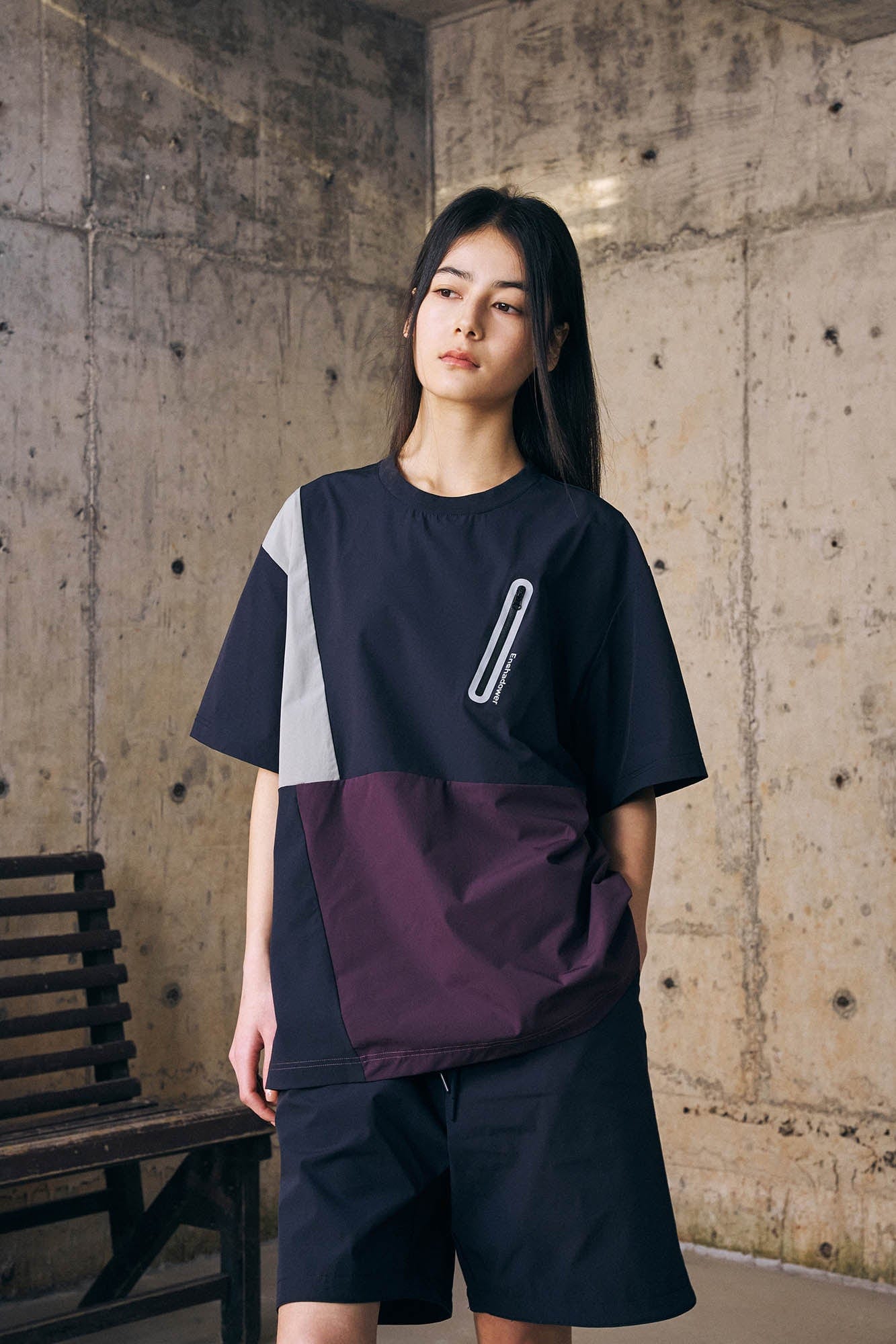 ENSHADOWER Urban Contrast Block Panelled T-Shirt, premium urban and streetwear designers apparel on PROJECTISR.com, ENSHADOWER