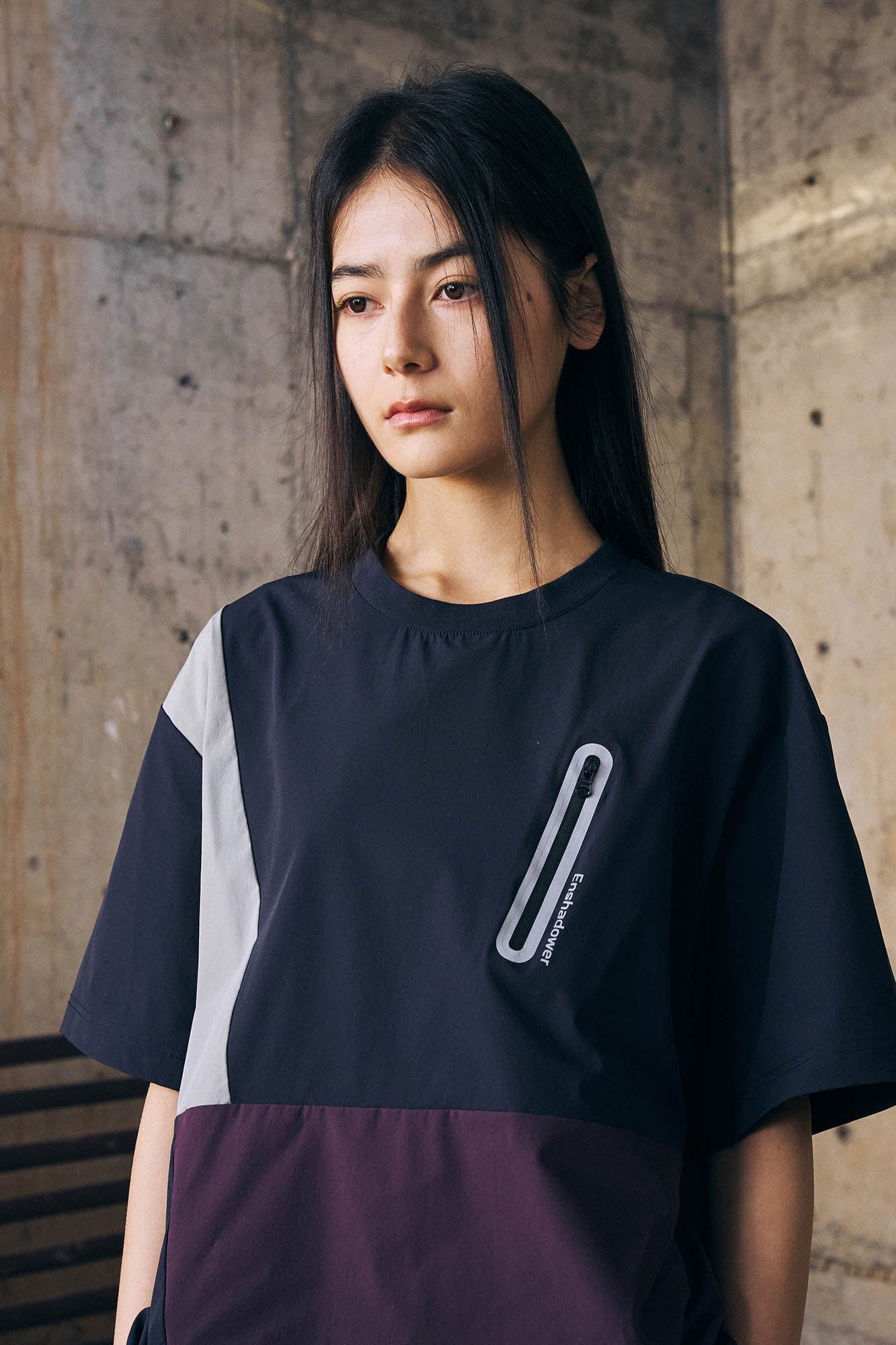 ENSHADOWER Urban Contrast Block Panelled T-Shirt, premium urban and streetwear designers apparel on PROJECTISR.com, ENSHADOWER
