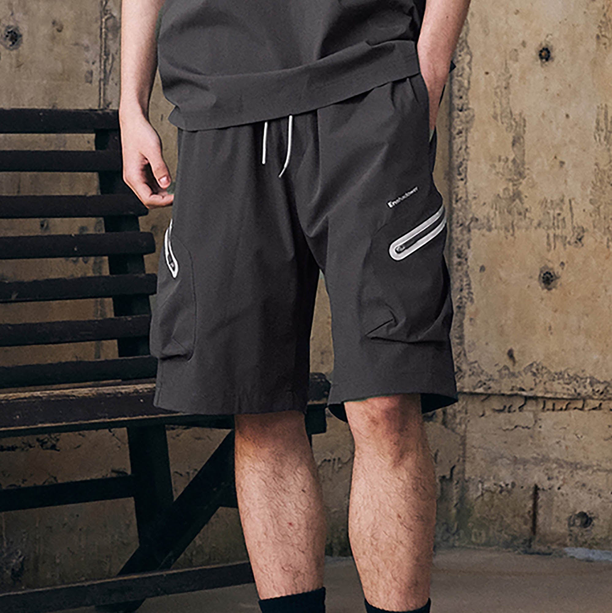 ENSHADOWER Contrast Quick-Dry Drawstring Shorts, premium urban and streetwear designers apparel on PROJECTISR.com, ENSHADOWER