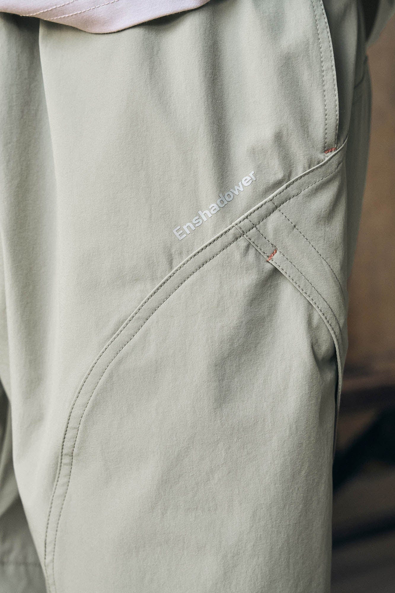 ENSHADOWER Slanted Pocket Drawstring Shorts, premium urban and streetwear designers apparel on PROJECTISR.com, ENSHADOWER