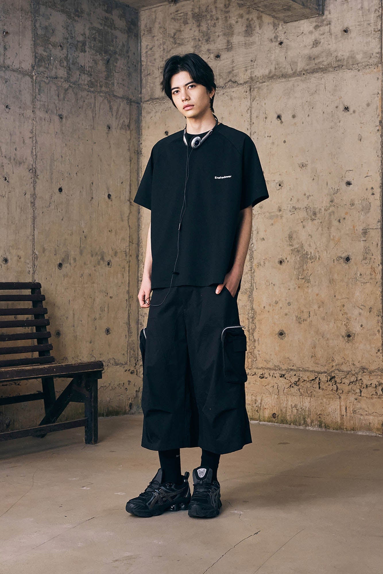 ENSHADOWER Utility Zippered-Pocket Cargo Shorts, premium urban and streetwear designers apparel on PROJECTISR.com, ENSHADOWER