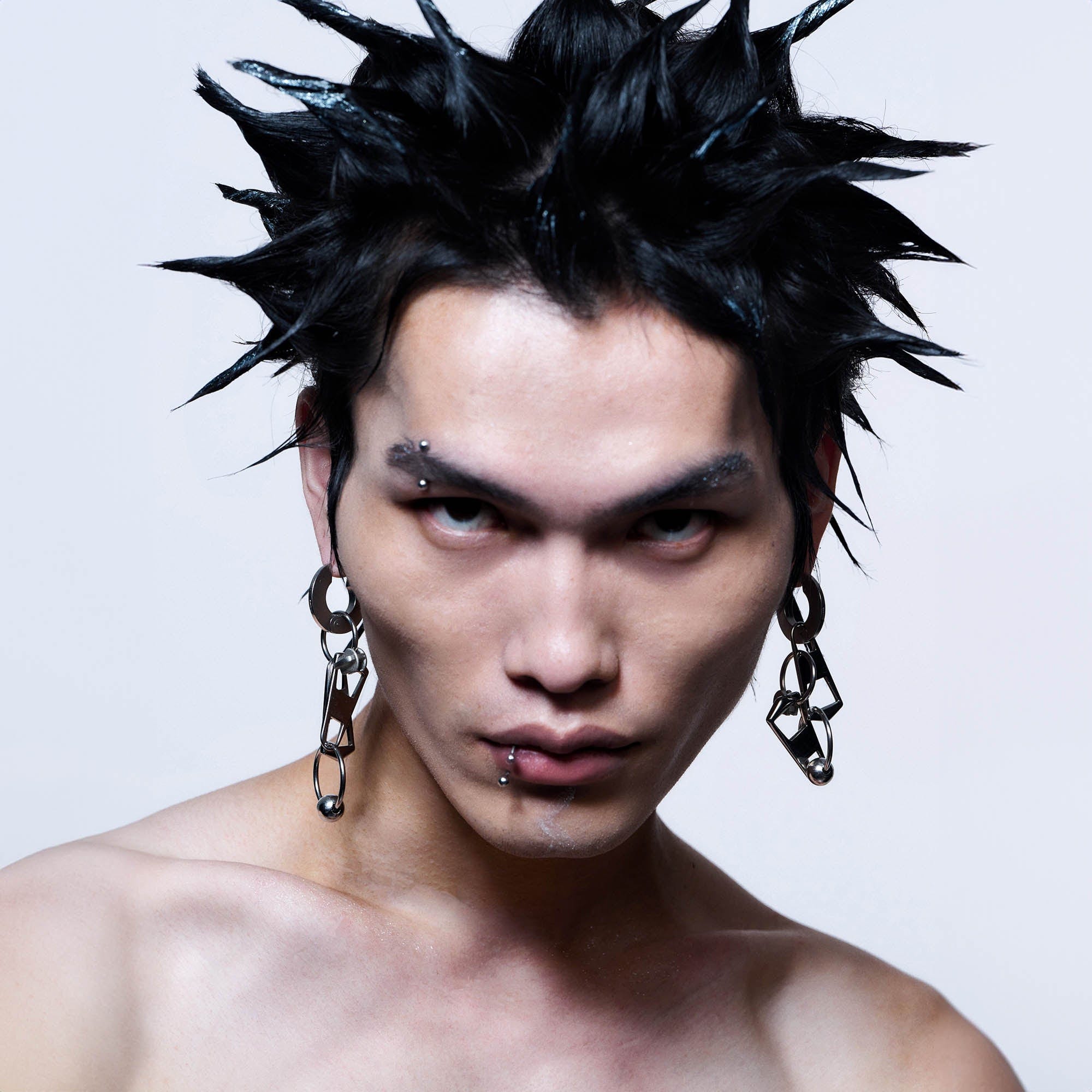 ILLUSORY Double-Zipper Earrings, premium urban and streetwear designers apparel on PROJECTISR.com, ILLUSORY