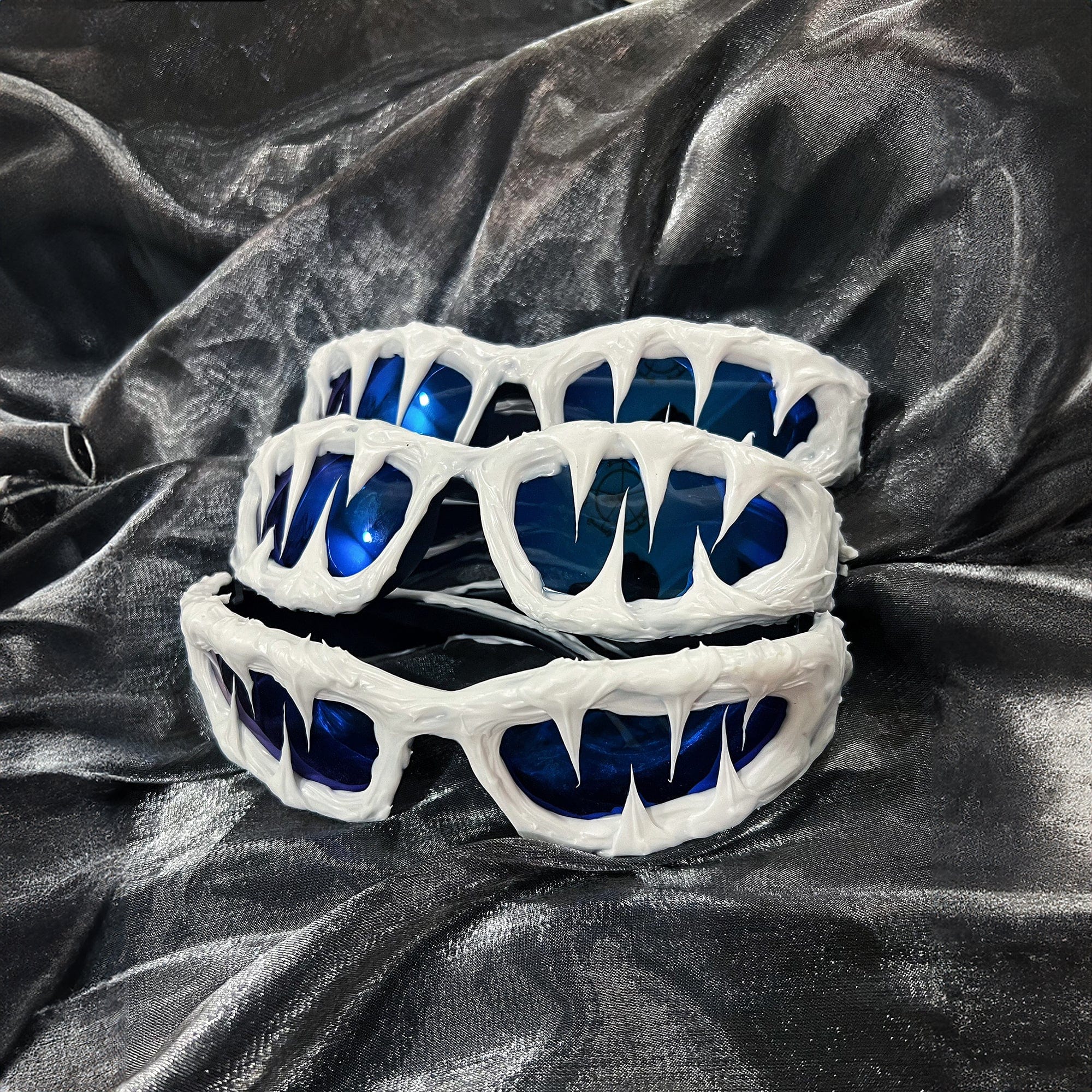 Pi0neeR Ice Melt Dripped Resin Sunglasses Blue, premium urban and streetwear designers apparel on PROJECTISR.com, Pi0neeR