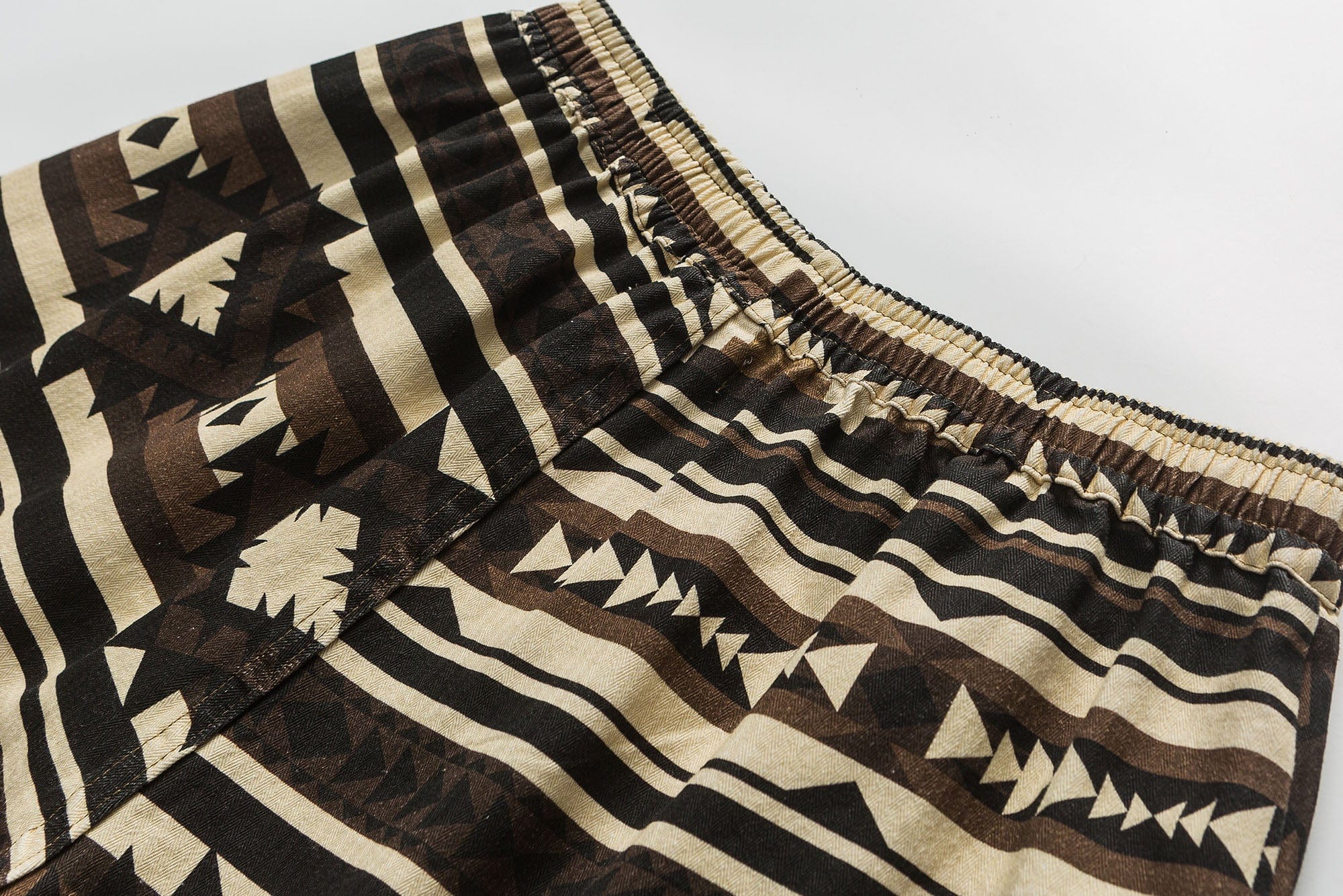 ME DA IGUAL Aztec Graphic Elastic Shorts, premium urban and streetwear designers apparel on PROJECTISR.com, ME DA IGUAL