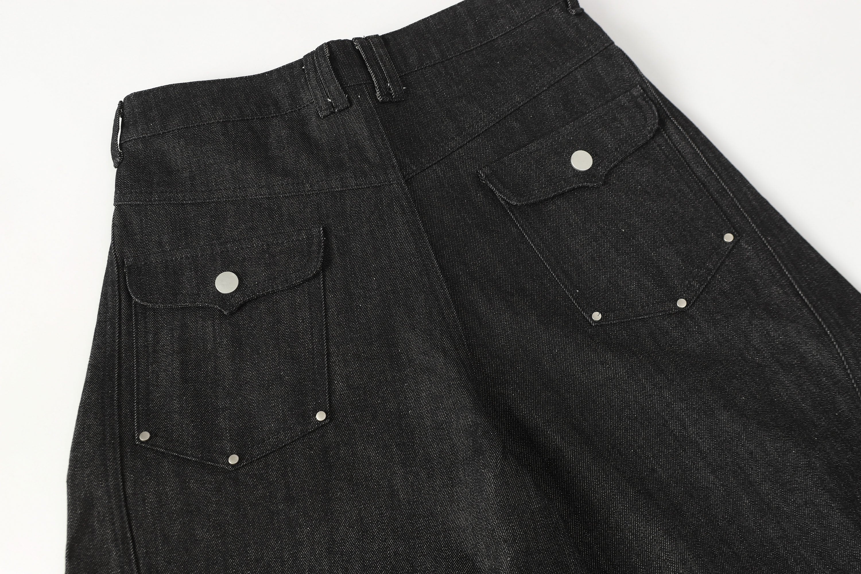 CLP Arced Panel Balloon-Leg Raw Jeans, premium urban and streetwear designers apparel on PROJECTISR.com, CLP