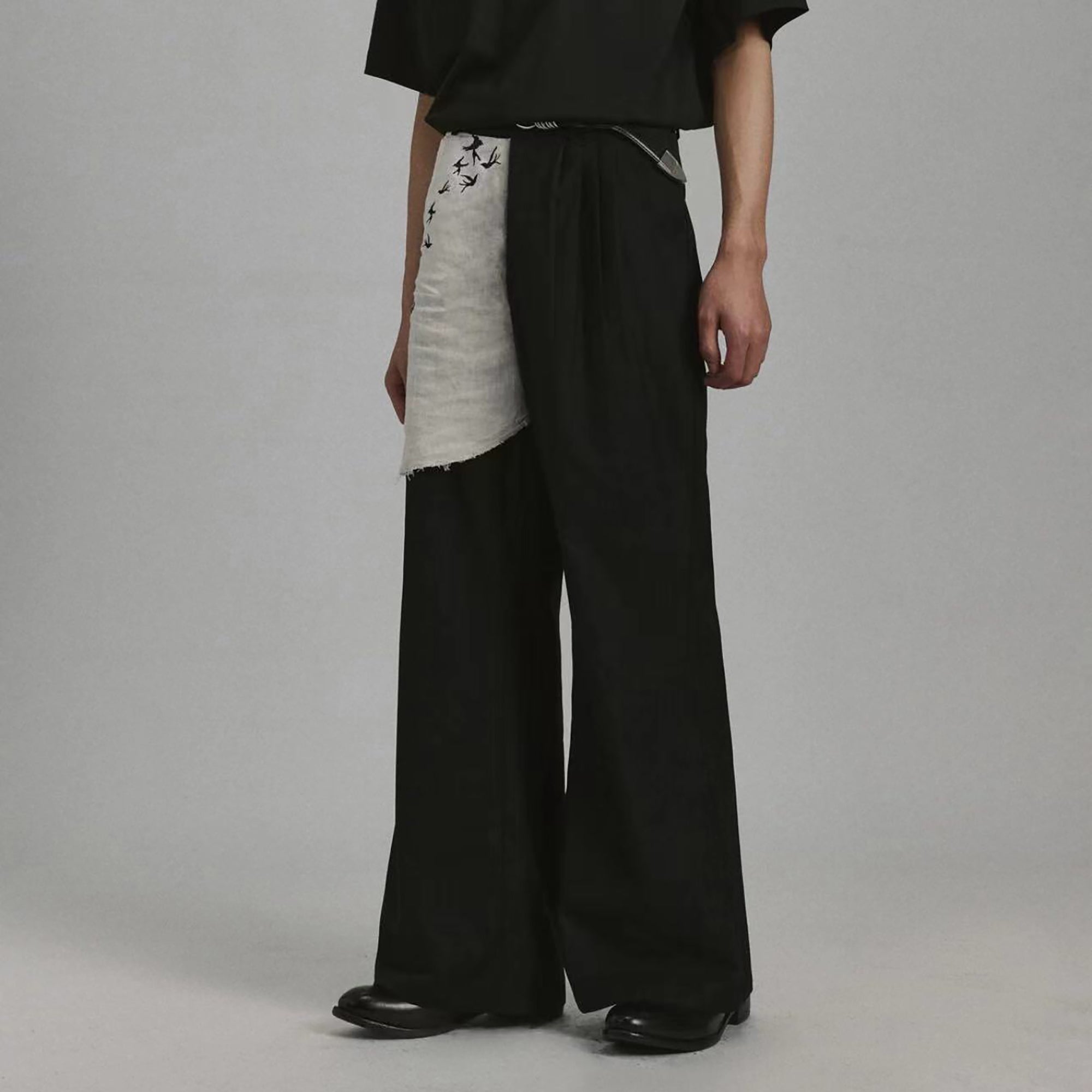 2000RSK Sailor Graphic Flared Wide-Leg Trousers