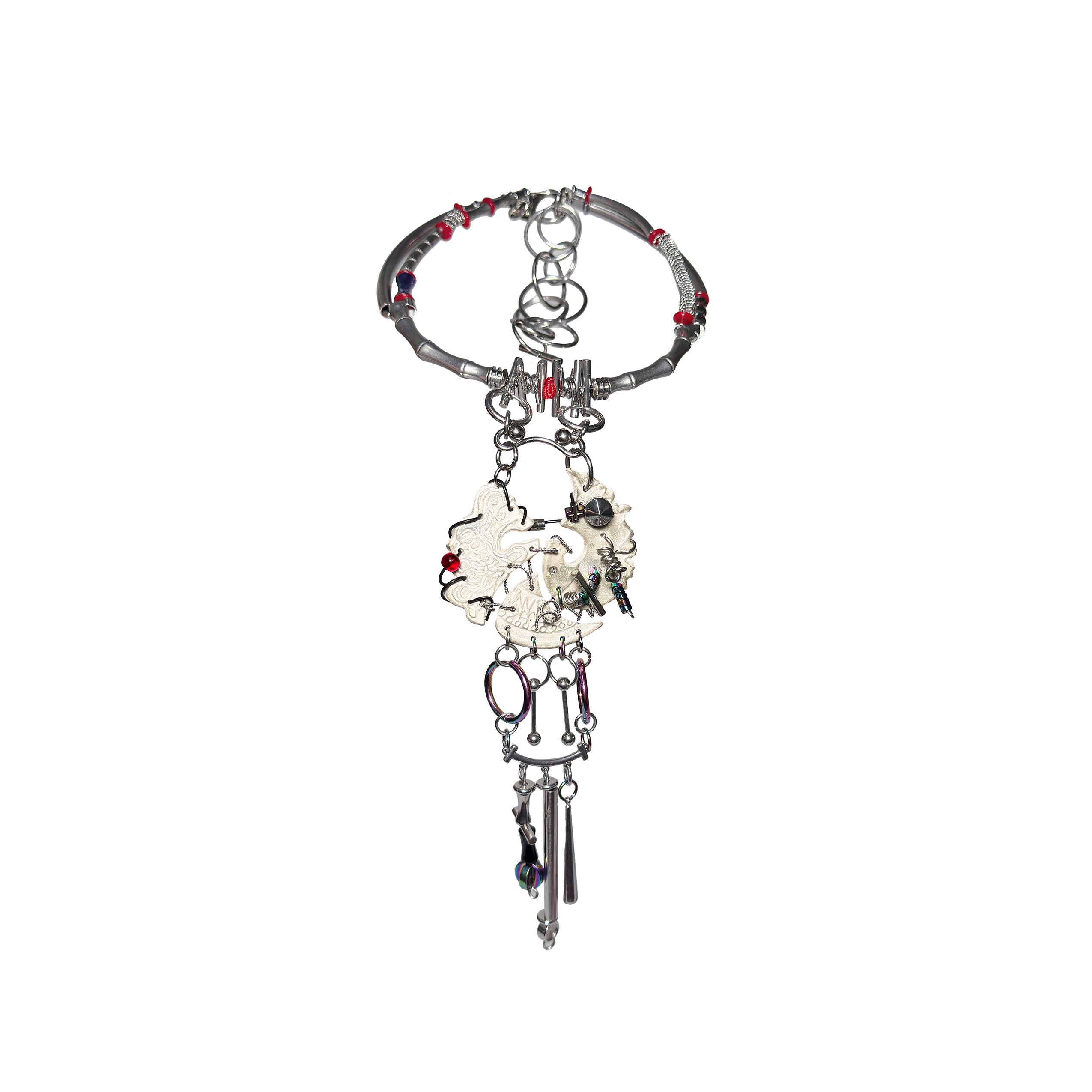 ILLUSORY × YBDX ZHAXii Deconstructed Architectural Tribal Necklace