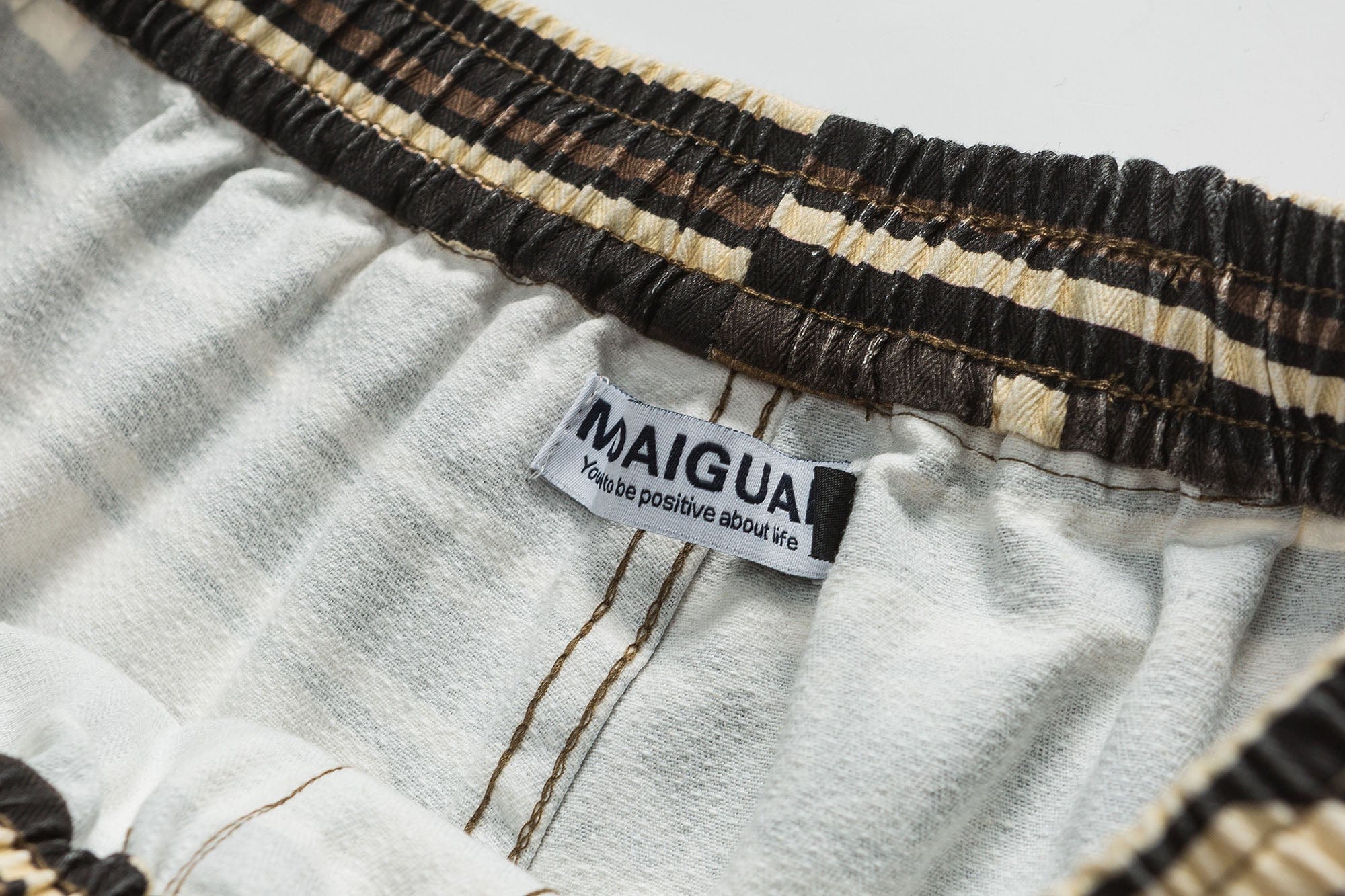 ME DA IGUAL Aztec Graphic Elastic Shorts, premium urban and streetwear designers apparel on PROJECTISR.com, ME DA IGUAL