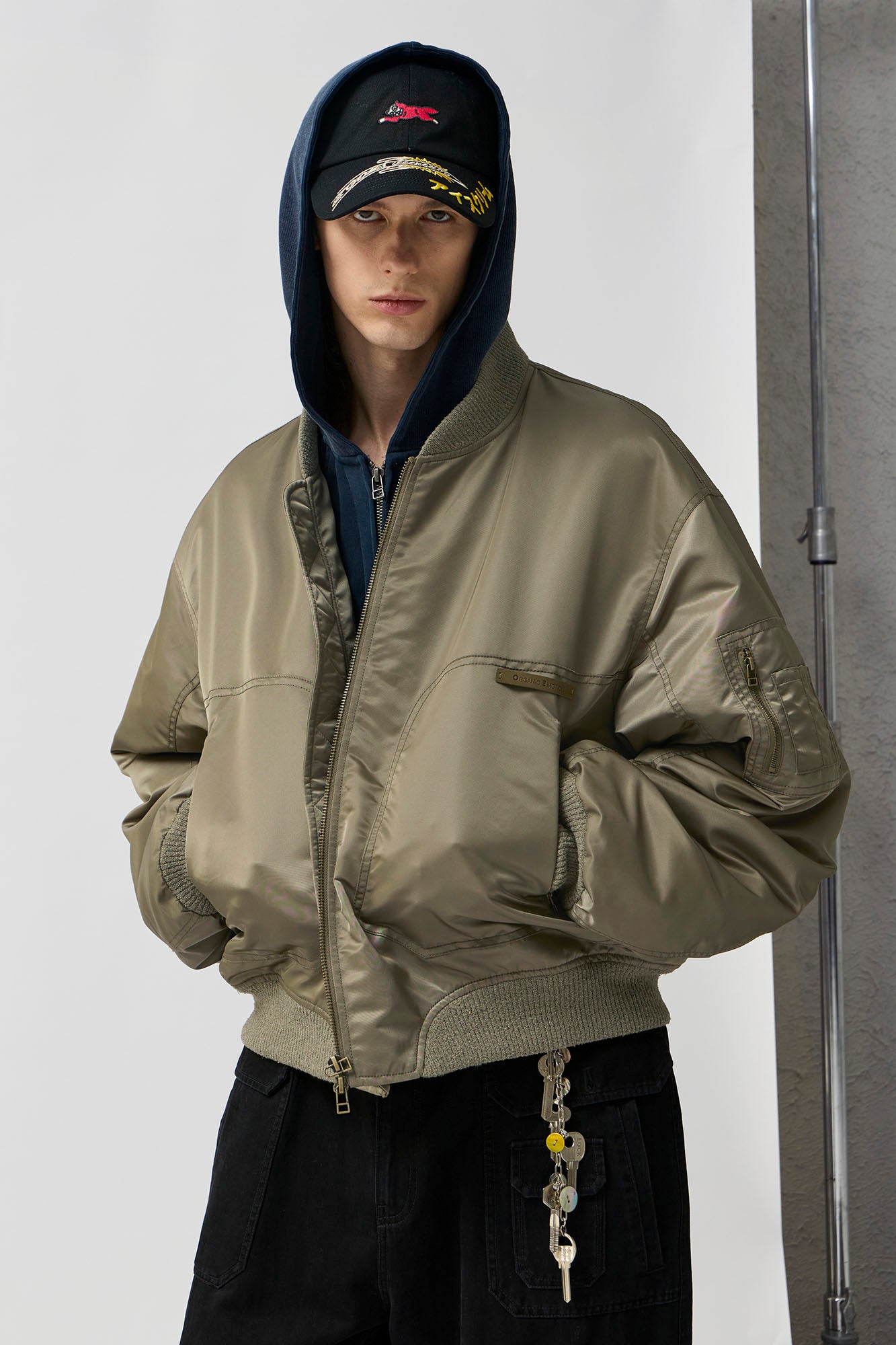 ORGANIC EMOTION Water-Repellent MA-1 Bomber Jacket