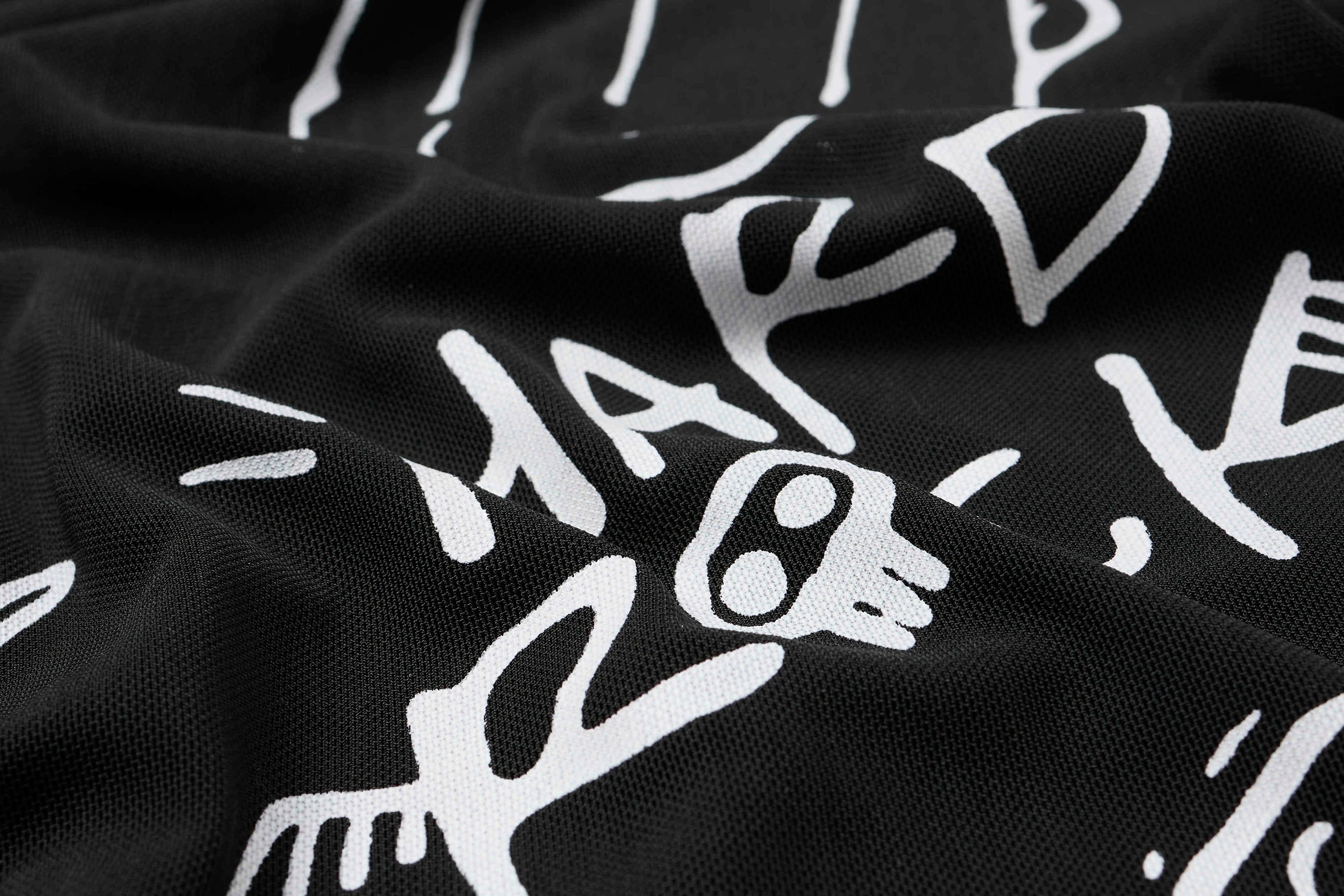 CLP Full-Print Graffiti Mesh Long-Sleeve Tee, premium urban and streetwear designers apparel on PROJECTISR.com, CLP
