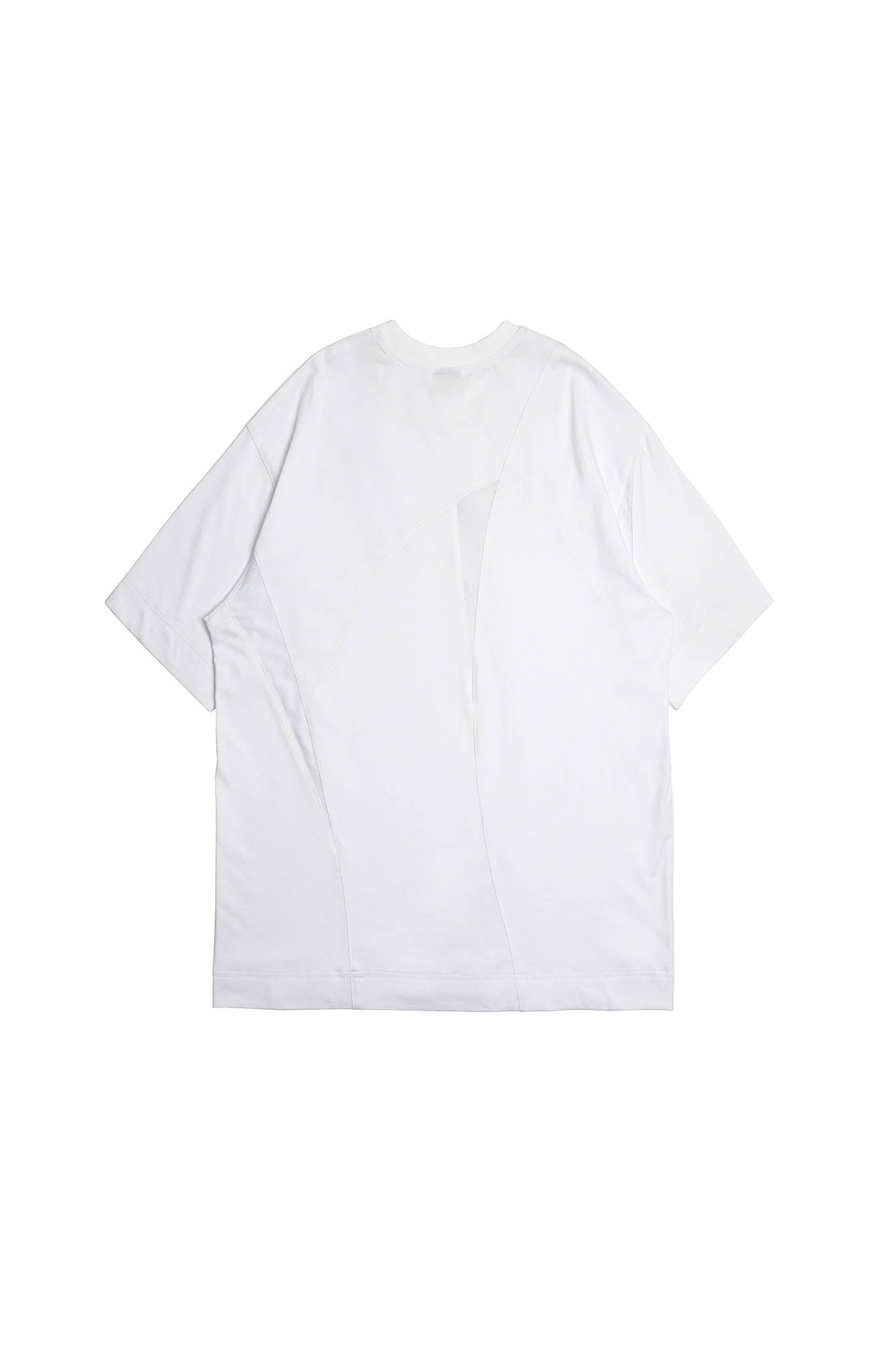 SILENSTORM Asymmetrical Mesh Deconstructed T-Shirt, premium urban and streetwear designers apparel on PROJECTISR.com, SILENSTORM