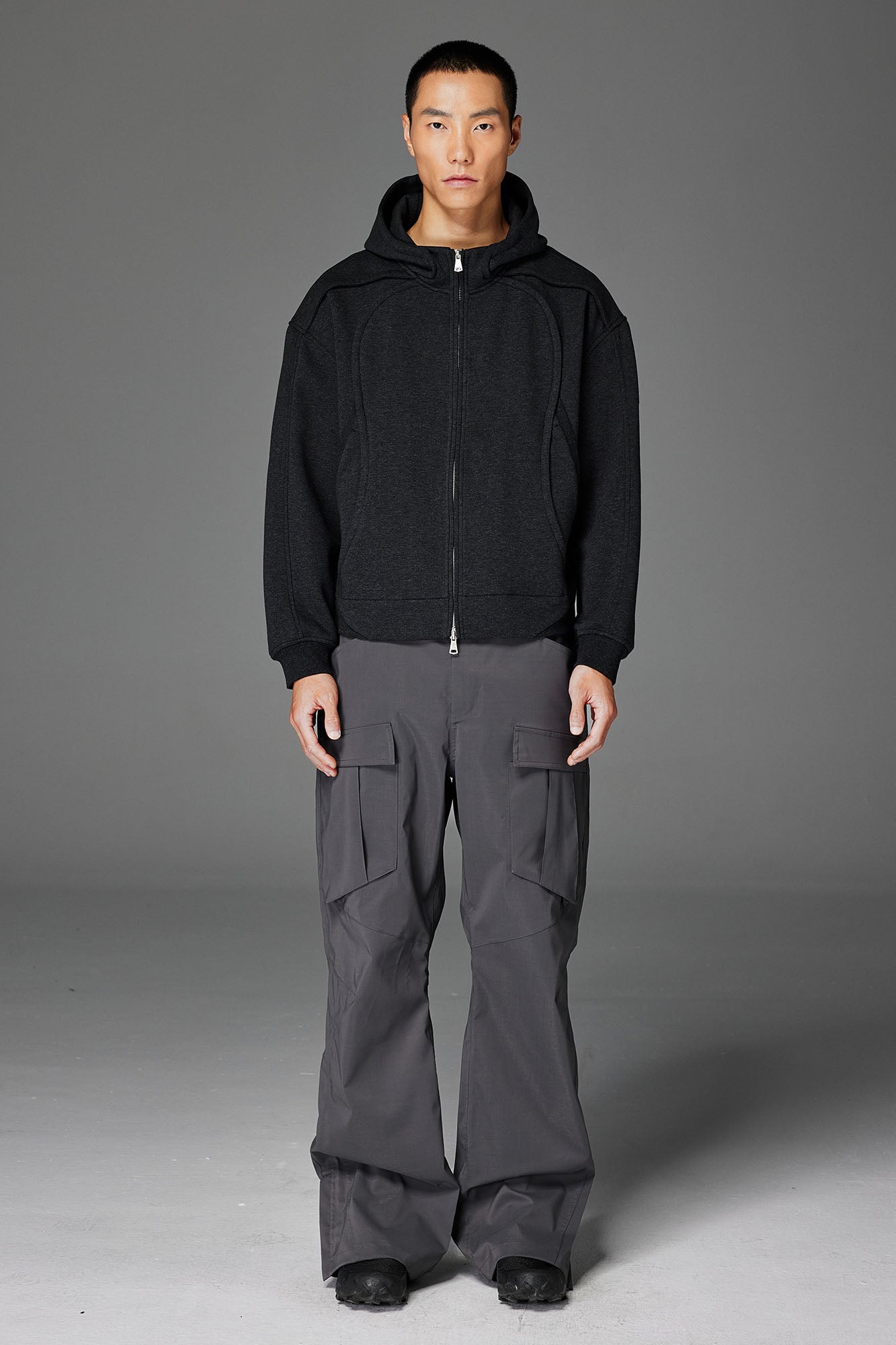 CATSSTAC Curved Panel Double-Zip Hoodie