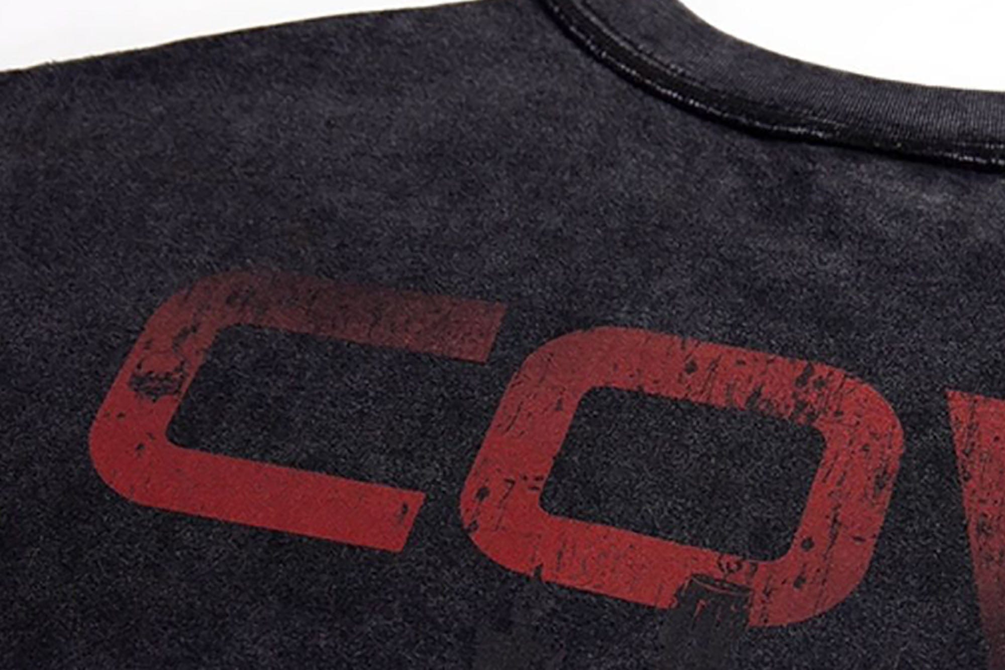 ERROR CODE ROBOT Distressed Animal-Print Sleeveless Tee, premium urban and streetwear designers apparel on PROJECTISR.com, ERROR CODE ROBOT