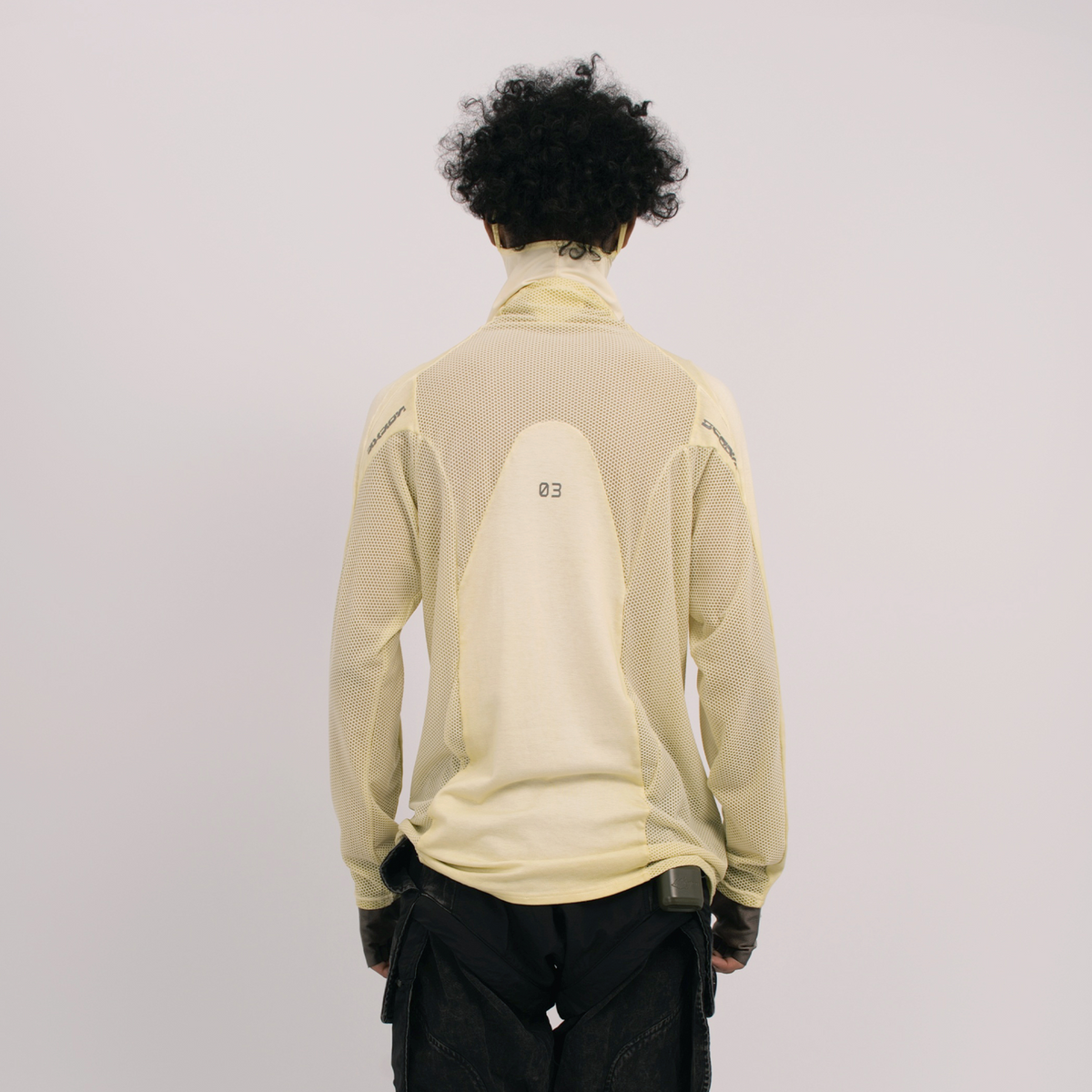 STEAM Mesh Paneled Washed Long-Sleeve Tee