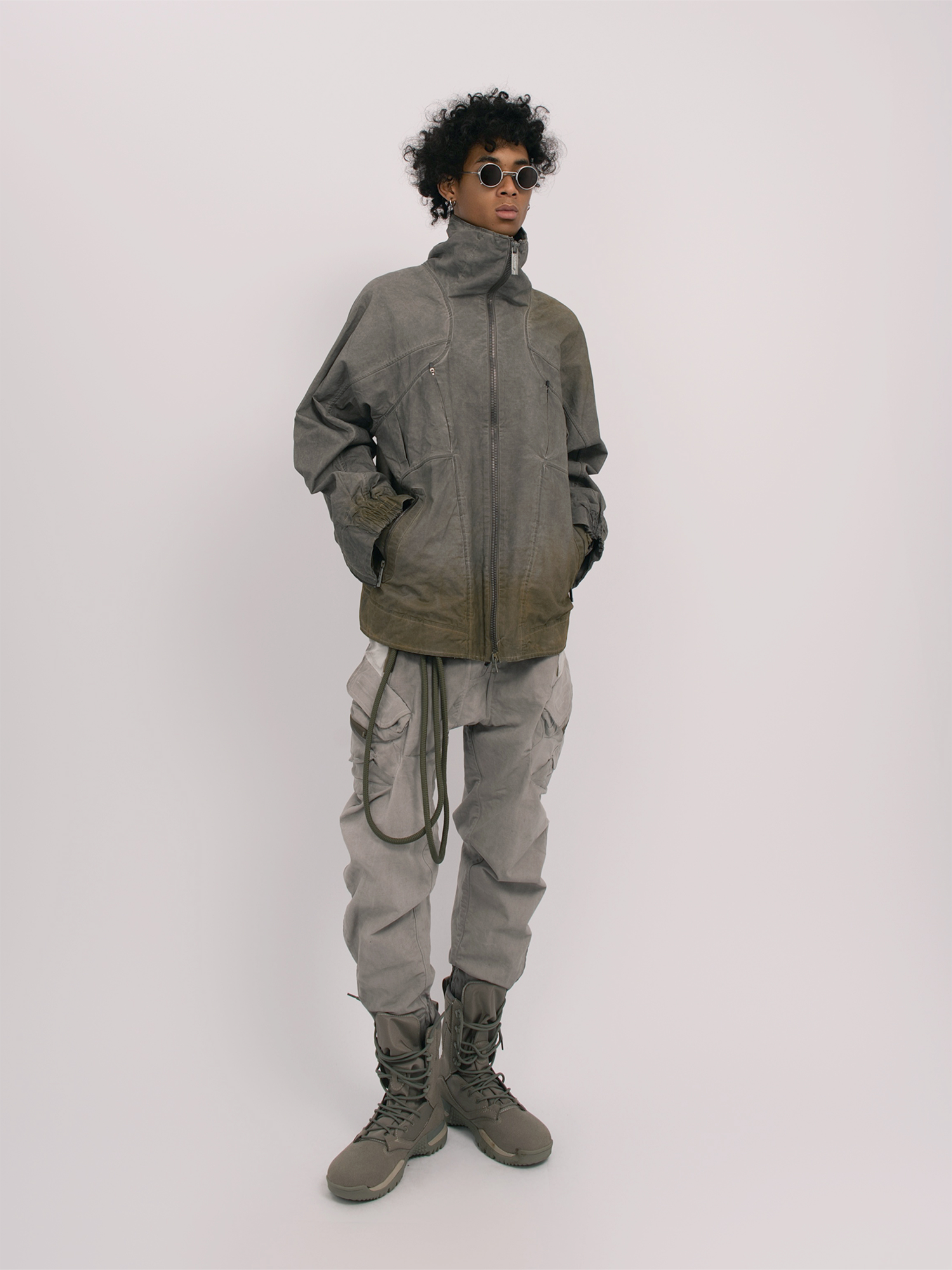 STEAM Distressed Multi-Pocket Utility Cargo Pants