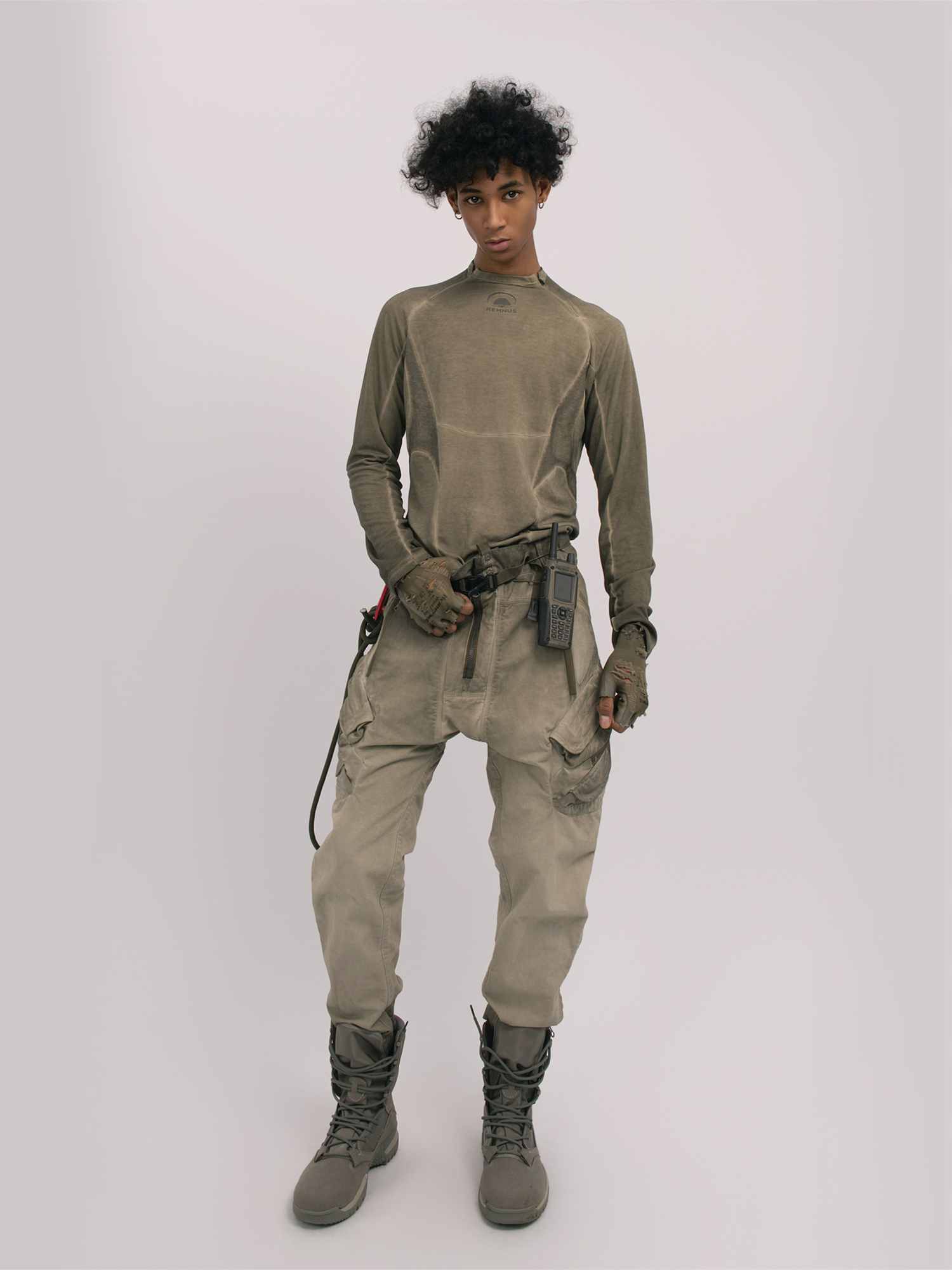 STEAM Distressed Multi-Pocket Utility Cargo Pants