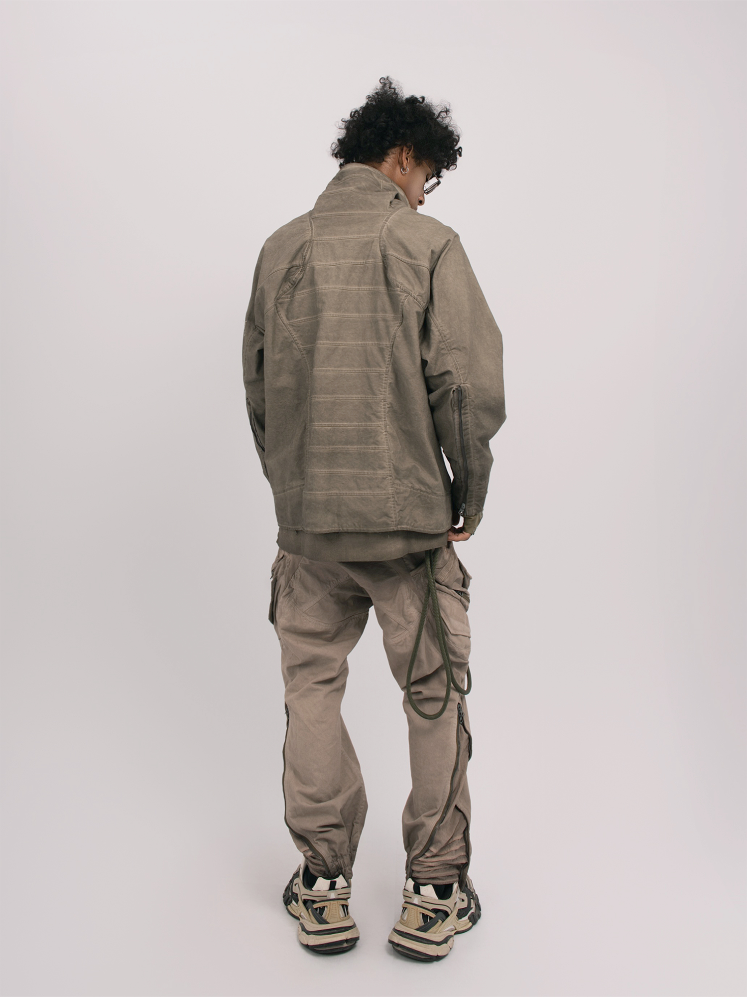 STEAM Distressed Multi-Pocket Utility Cargo Pants