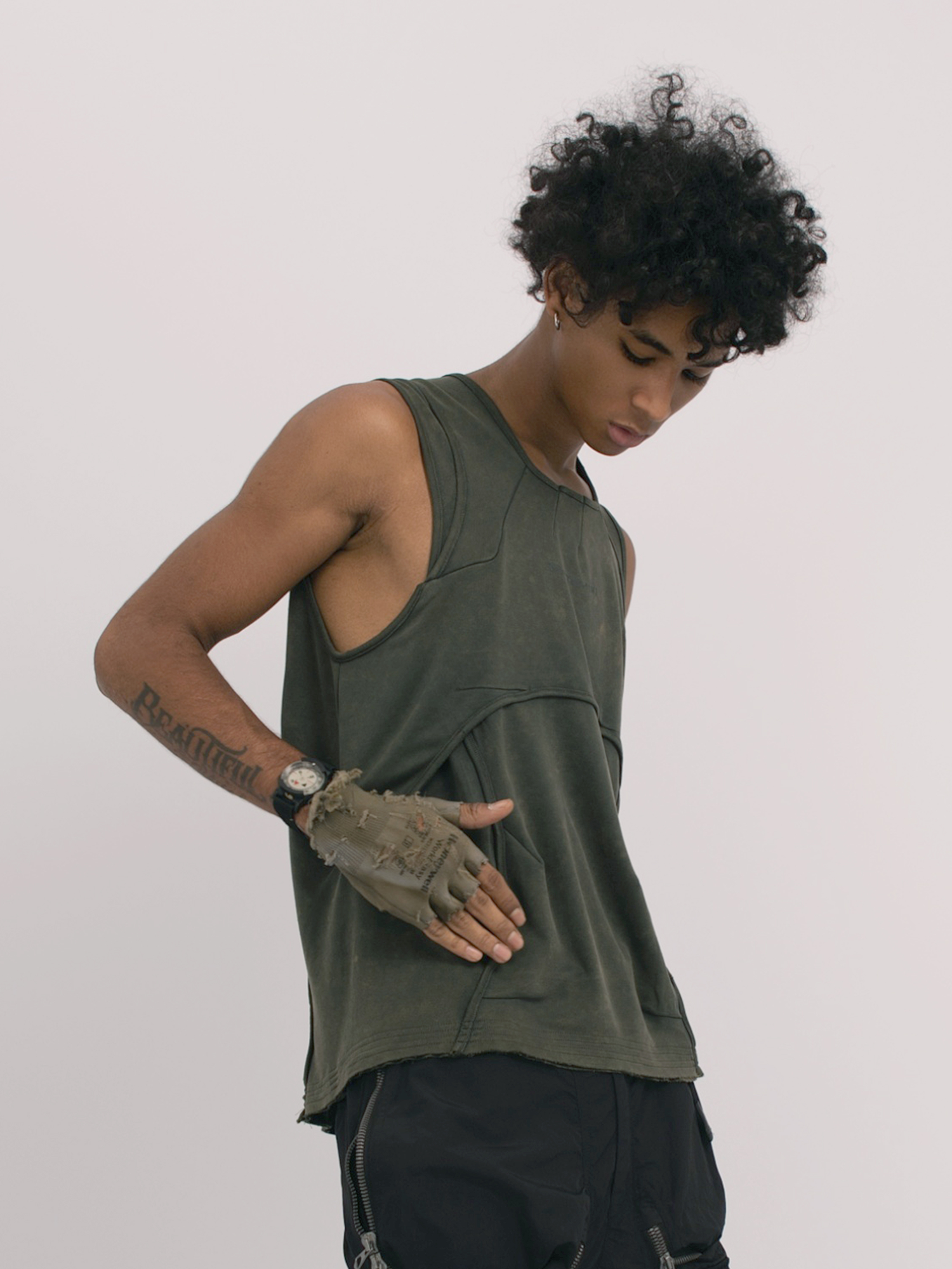 STEAM Deconstructed Spliced Washed Vest