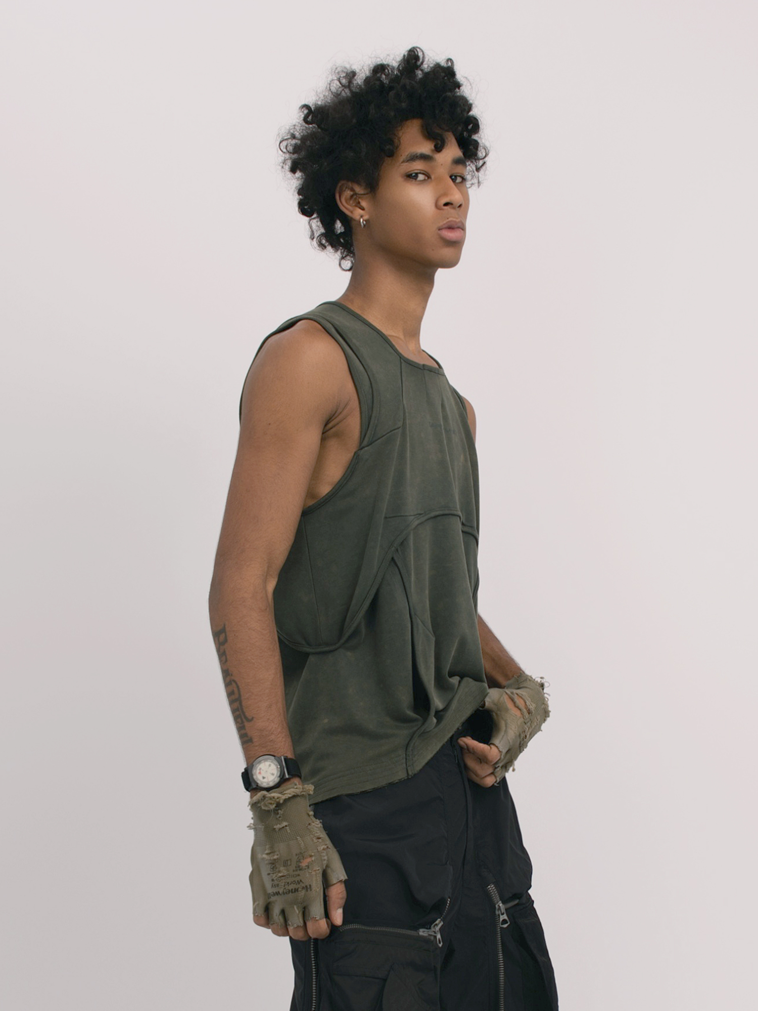 STEAM Deconstructed Spliced Washed Vest