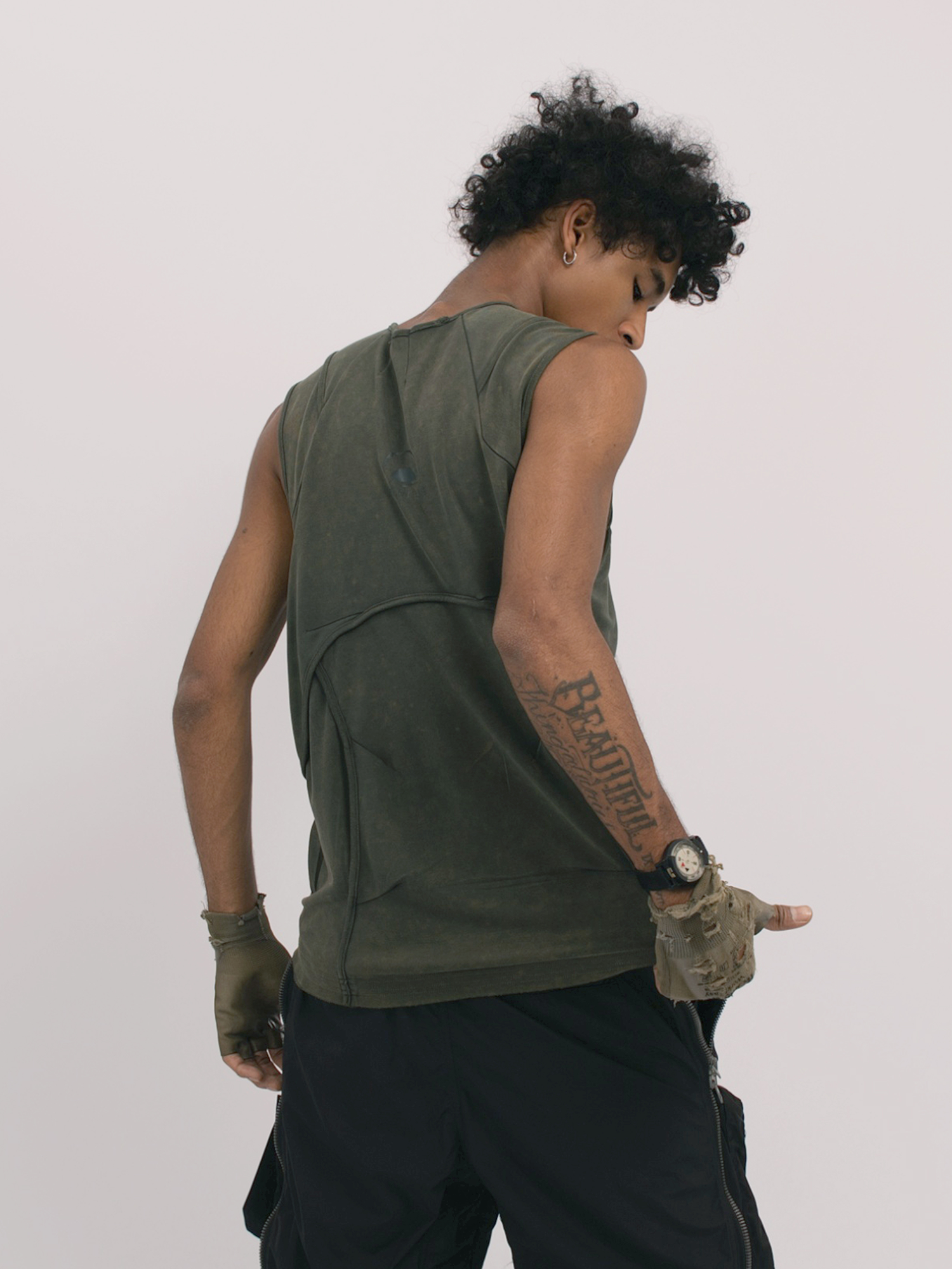 STEAM Deconstructed Spliced Washed Vest