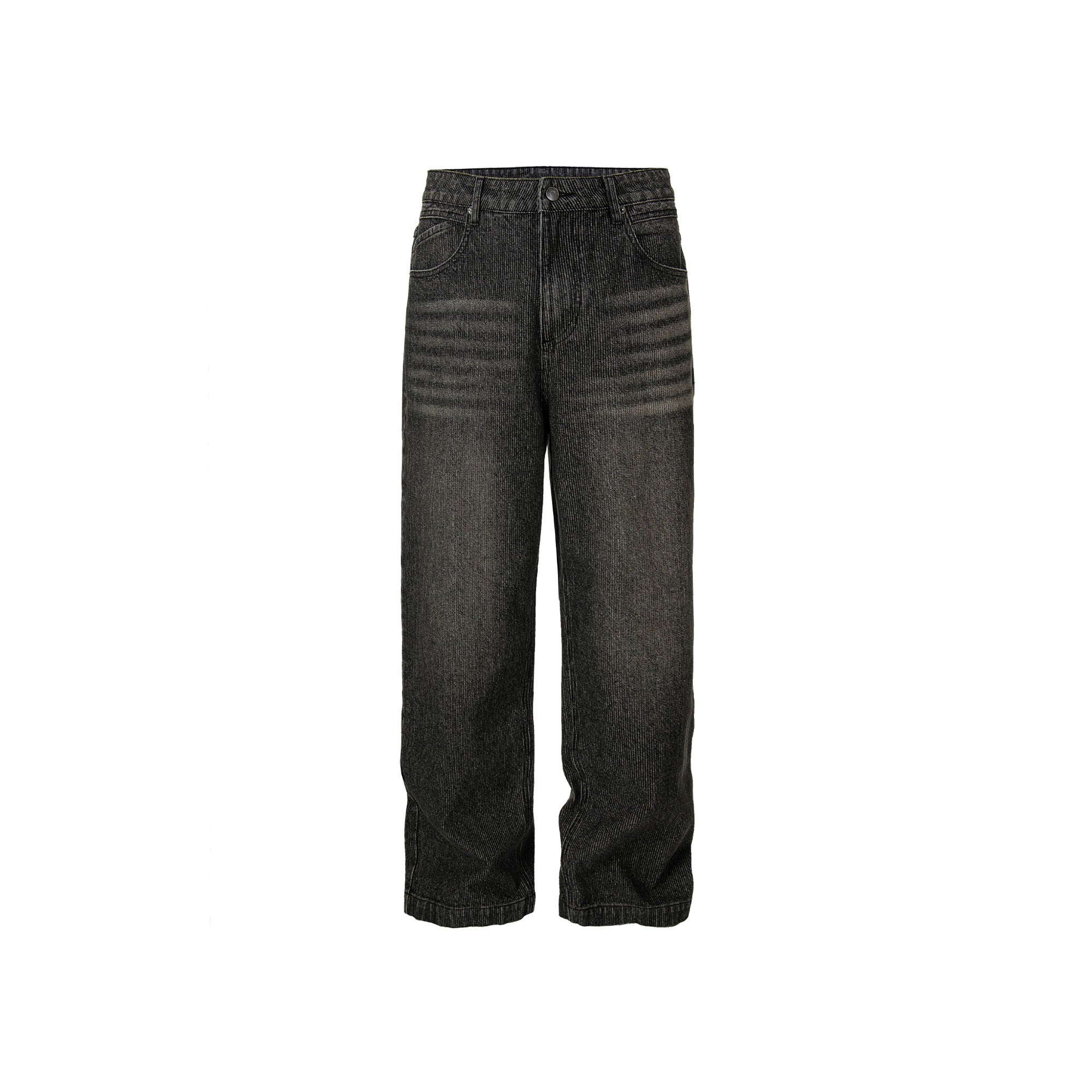 F2CE Retro Corduroy Logo Embroidery Straight-Leg Jeans, premium urban and streetwear designers apparel on PROJECTISR.com, F2CE