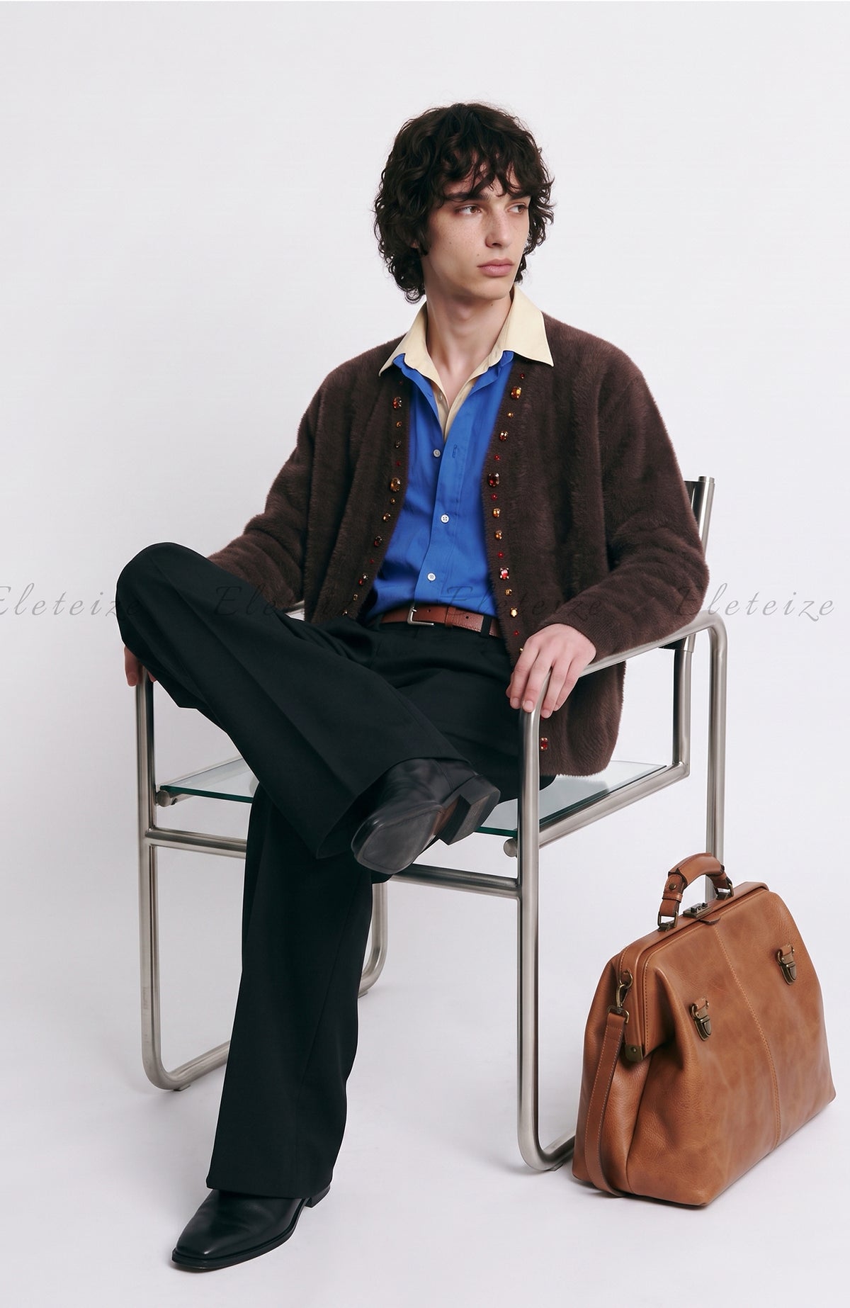 ELETEIZE Gem V-Neck Cardigan Sweater