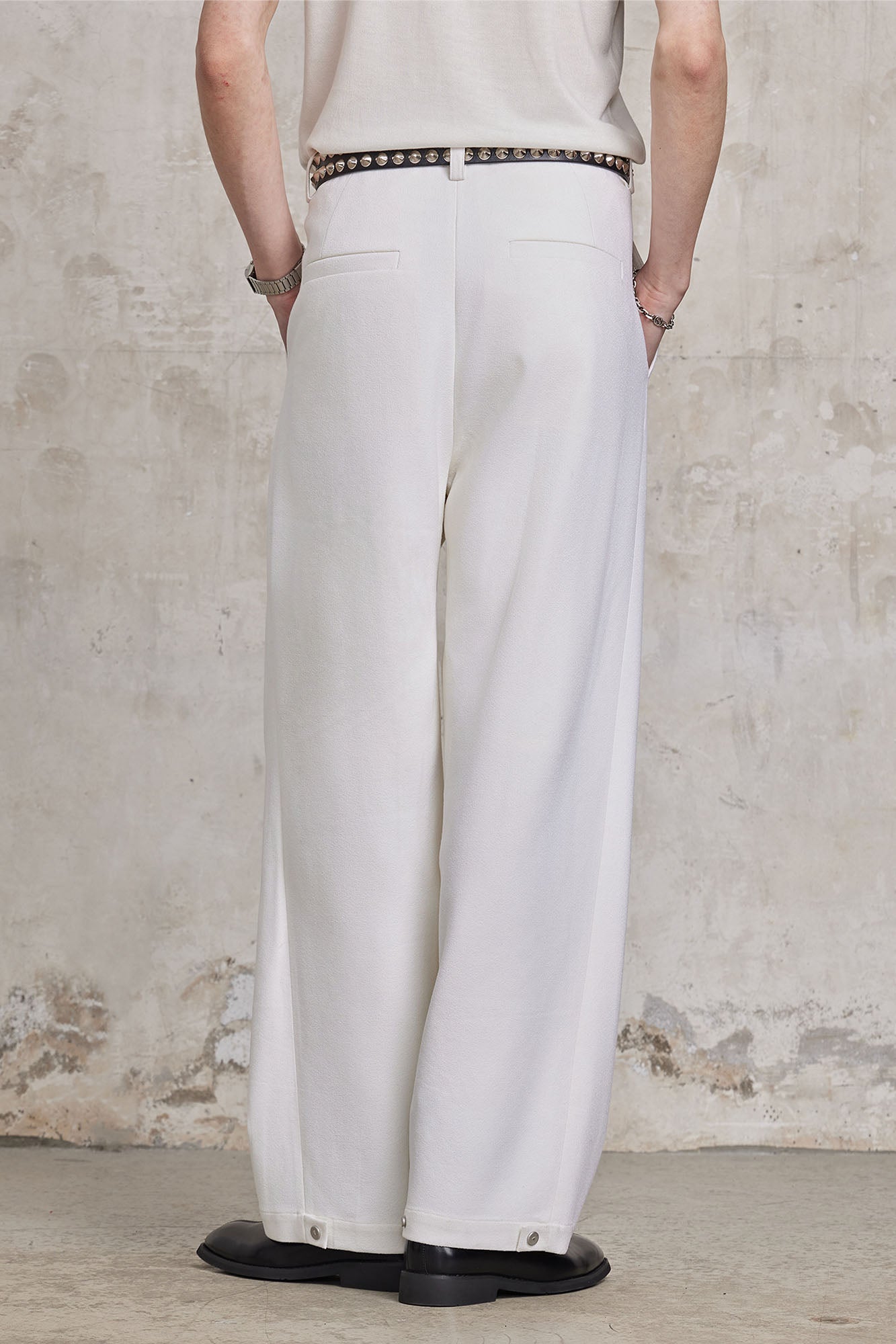 FACEONLAB Essential Wool-Blend Pleated Trousers, premium urban and streetwear designers apparel on PROJECTISR.com, FACEONLAB
