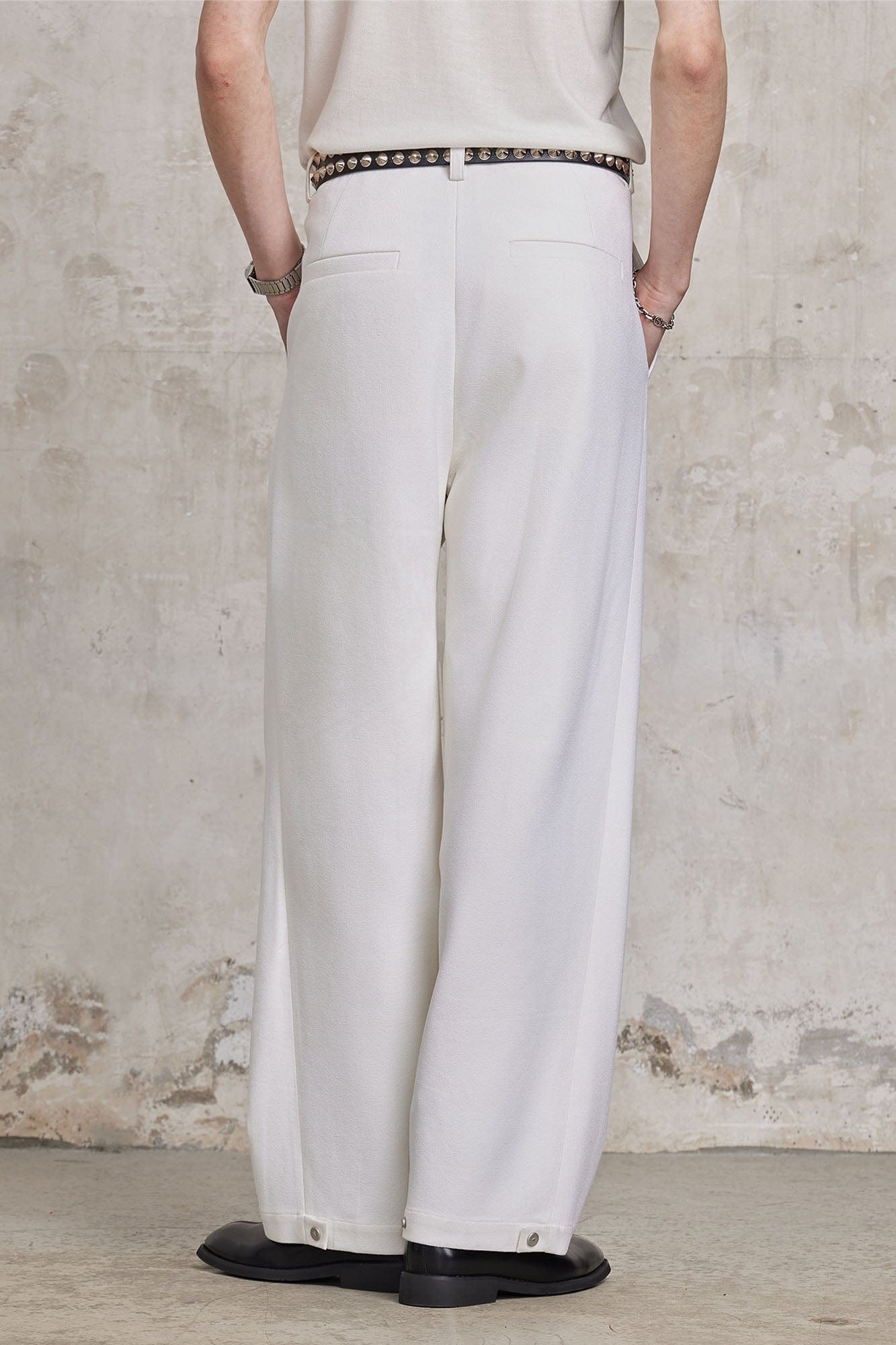 FACEONLAB Essential Wool-Blend Pleated Trousers, premium urban and streetwear designers apparel on PROJECTISR.com, FACEONLAB