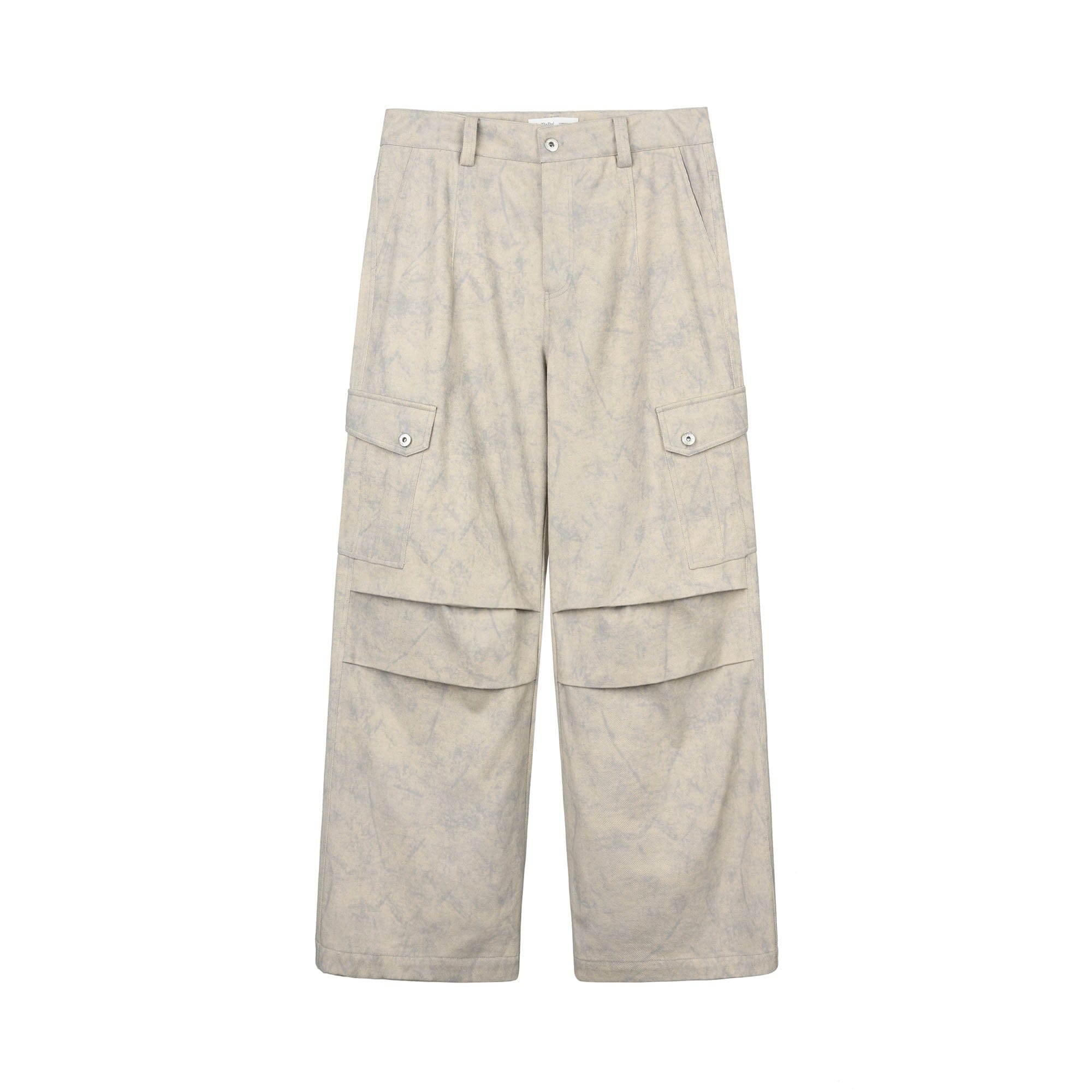 OKAYTHXBYE Subtle Marble Multi-Pocket Cargo Pants