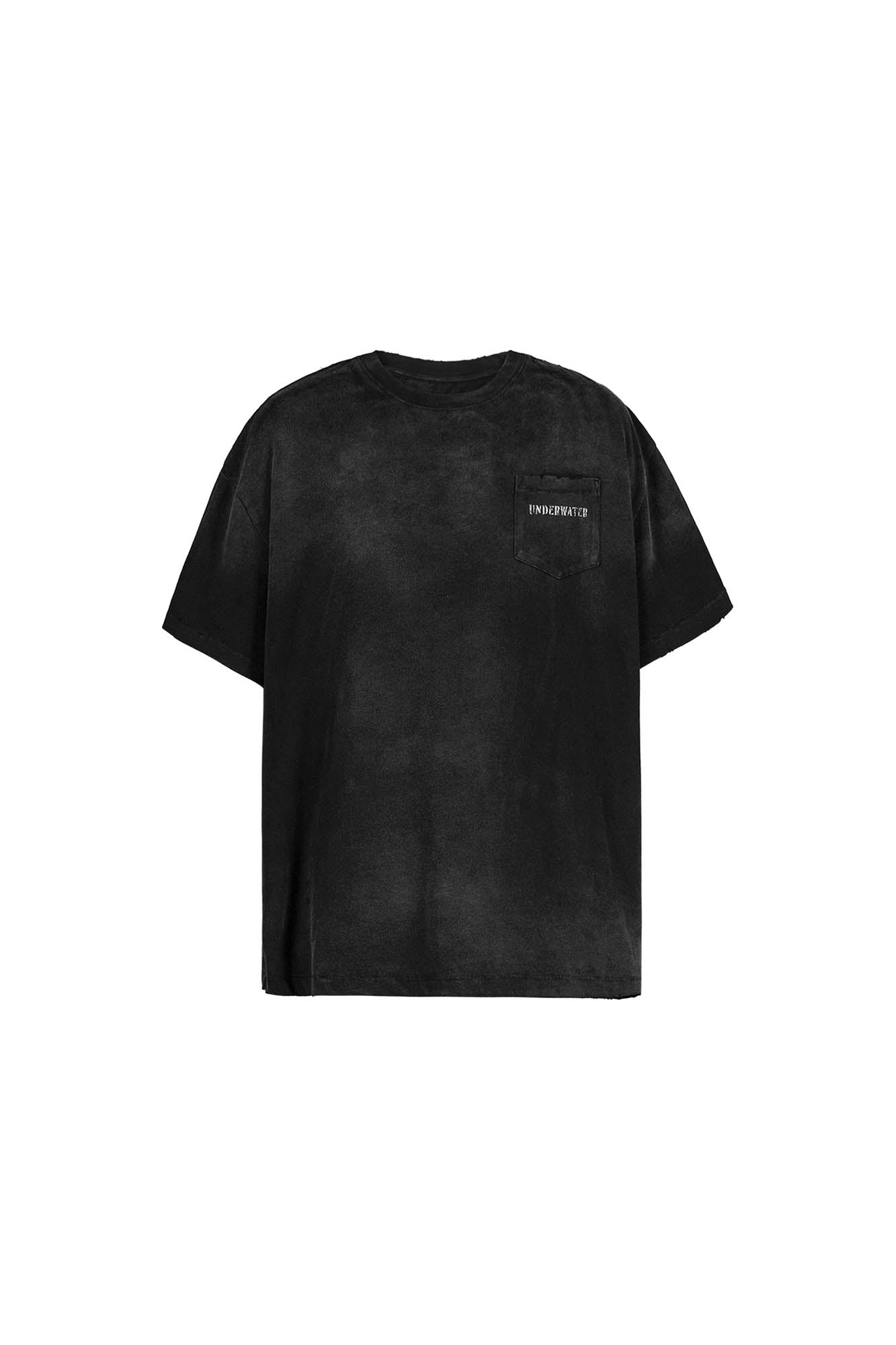 UNDERWATER Faded Curse Pocket T-Shirt, premium urban and streetwear designers apparel on PROJECTISR.com, UNDERWATER