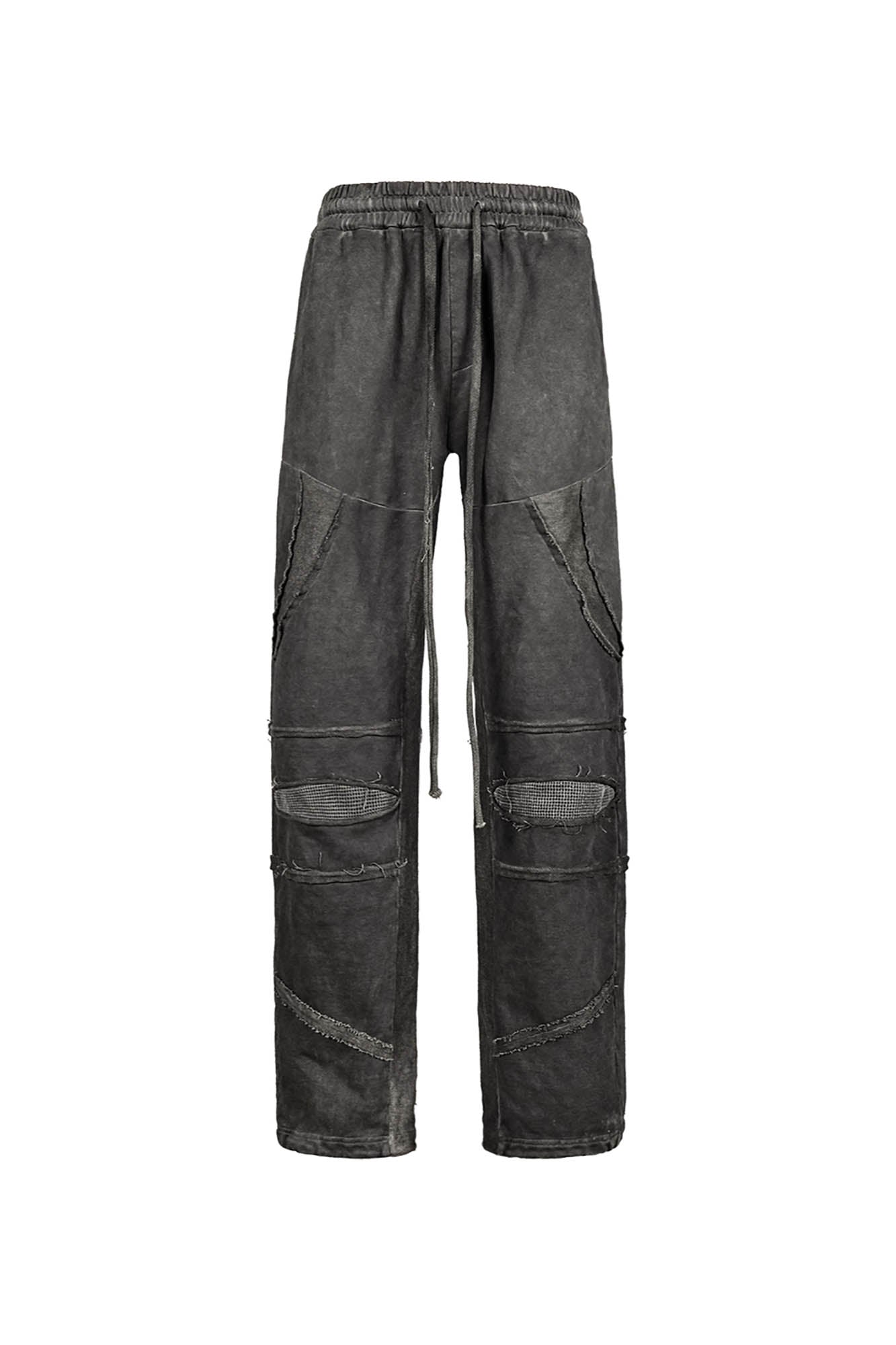 UNDERWATER Distressed Demon Clad Deconstructed Pants, premium urban and streetwear designers apparel on PROJECTISR.com, UNDERWATER