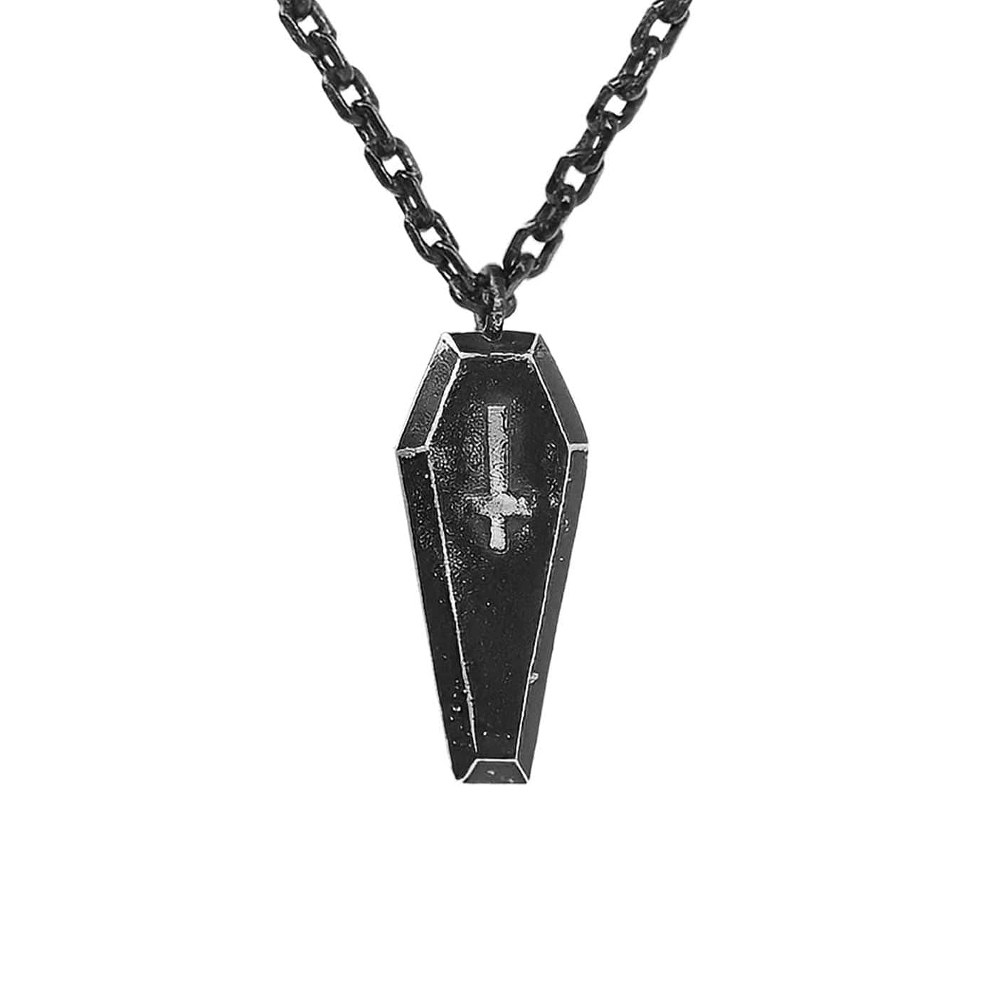 UNDERWATER Distressed Coffin Necklace, premium urban and streetwear designers apparel on PROJECTISR.com, UNDERWATER