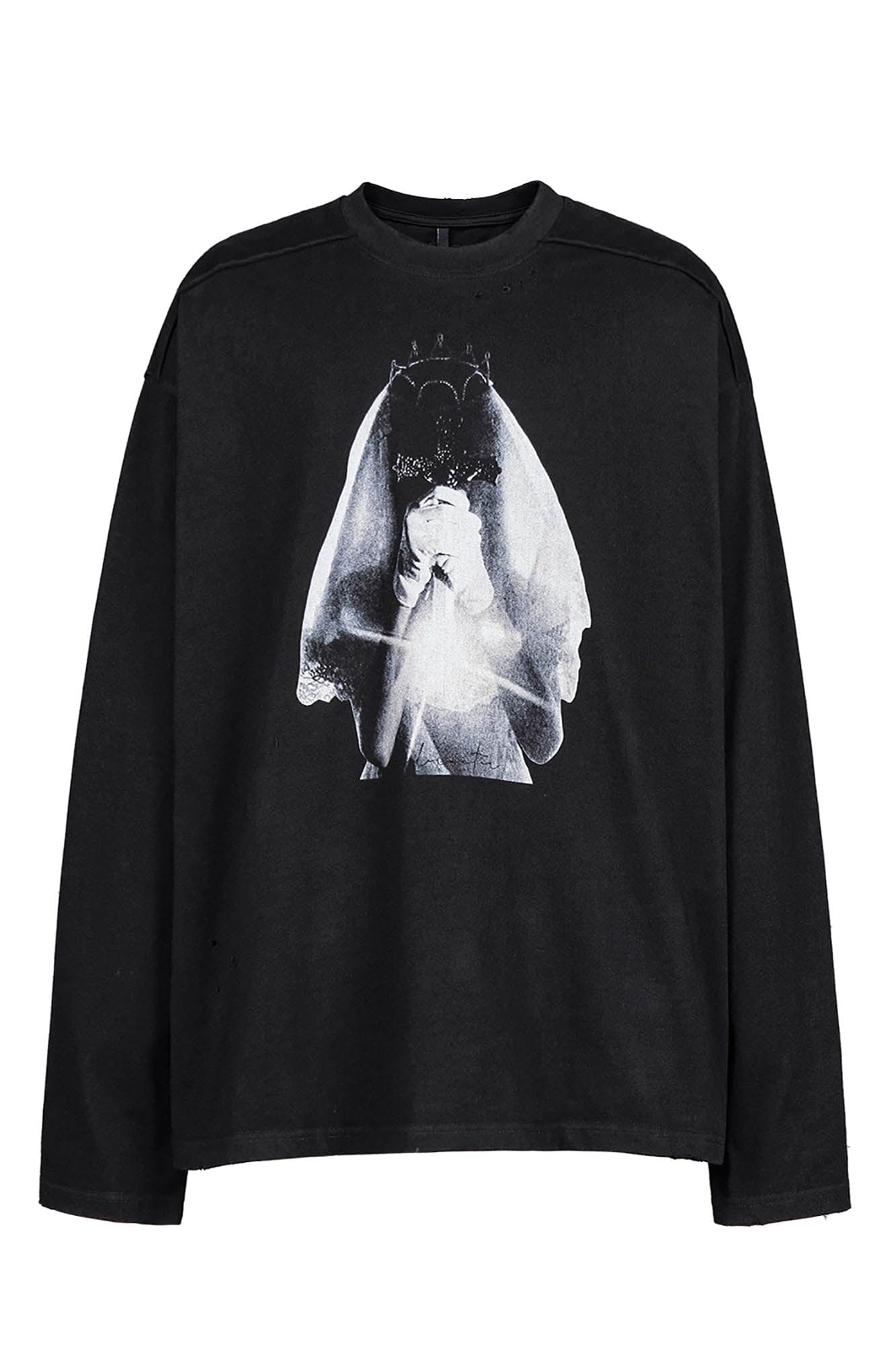 UNDERWATER Bridal Lament Long-Sleeve Tee Black, premium urban and streetwear designers apparel on PROJECTISR.com, UNDERWATER