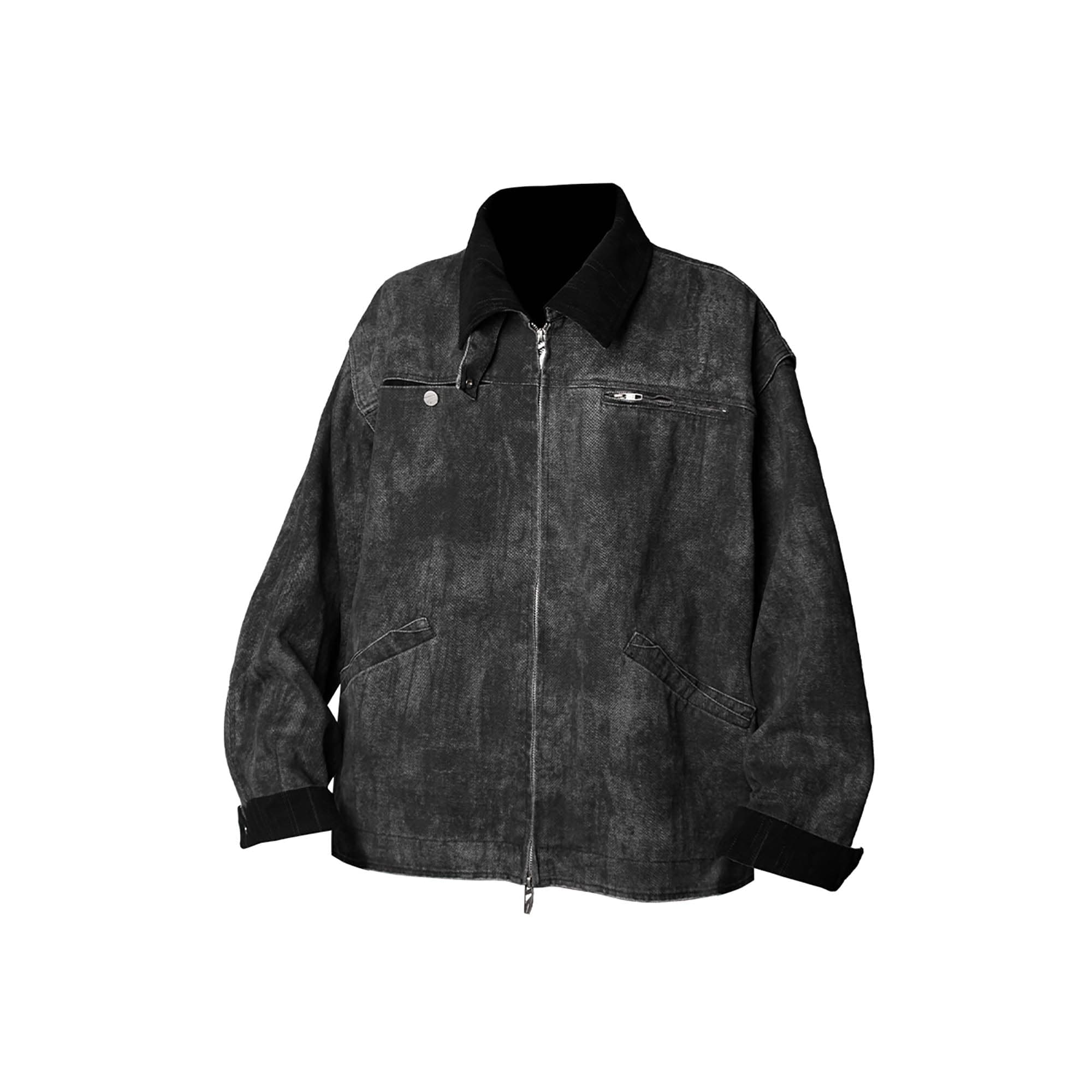RELABEL Distressed Washed Multi-Pocket Detroit Jacket, premium urban and streetwear designers apparel on PROJECTISR.com, RELABEL