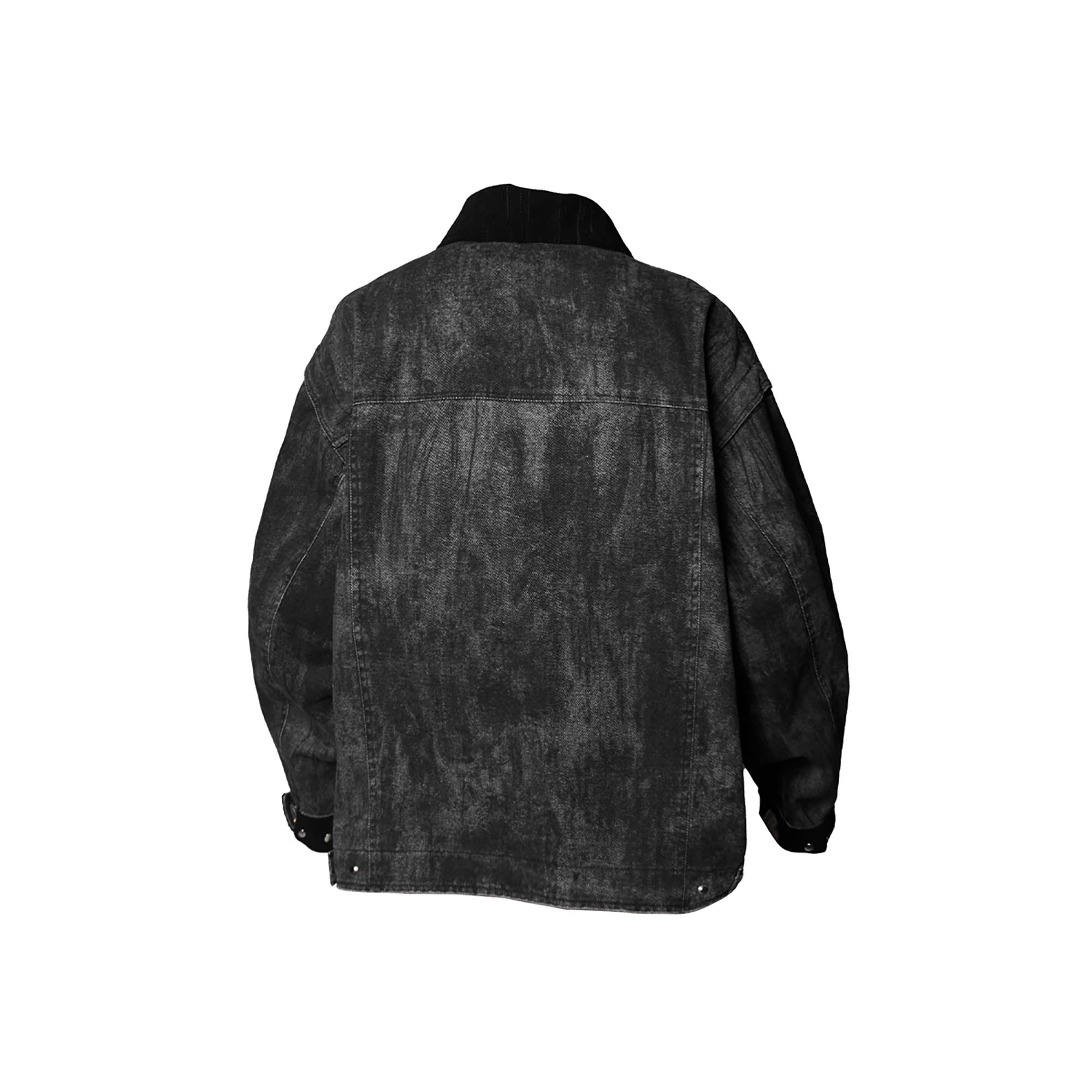 RELABEL Distressed Washed Multi-Pocket Detroit Jacket, premium urban and streetwear designers apparel on PROJECTISR.com, RELABEL