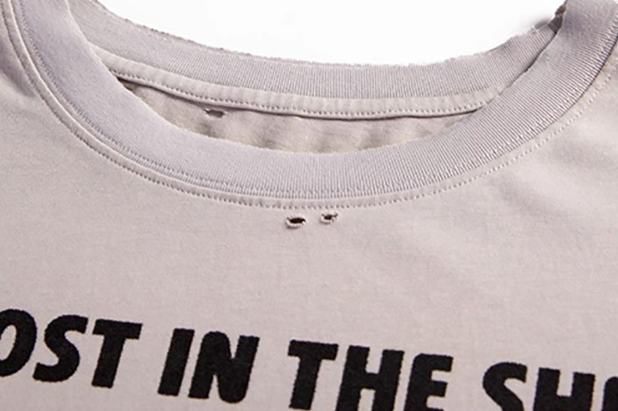 ERROR CODE ROBOT Distressed Raw-Edge Washed Graphic Tee, premium urban and streetwear designers apparel on PROJECTISR.com, ERROR CODE ROBOT