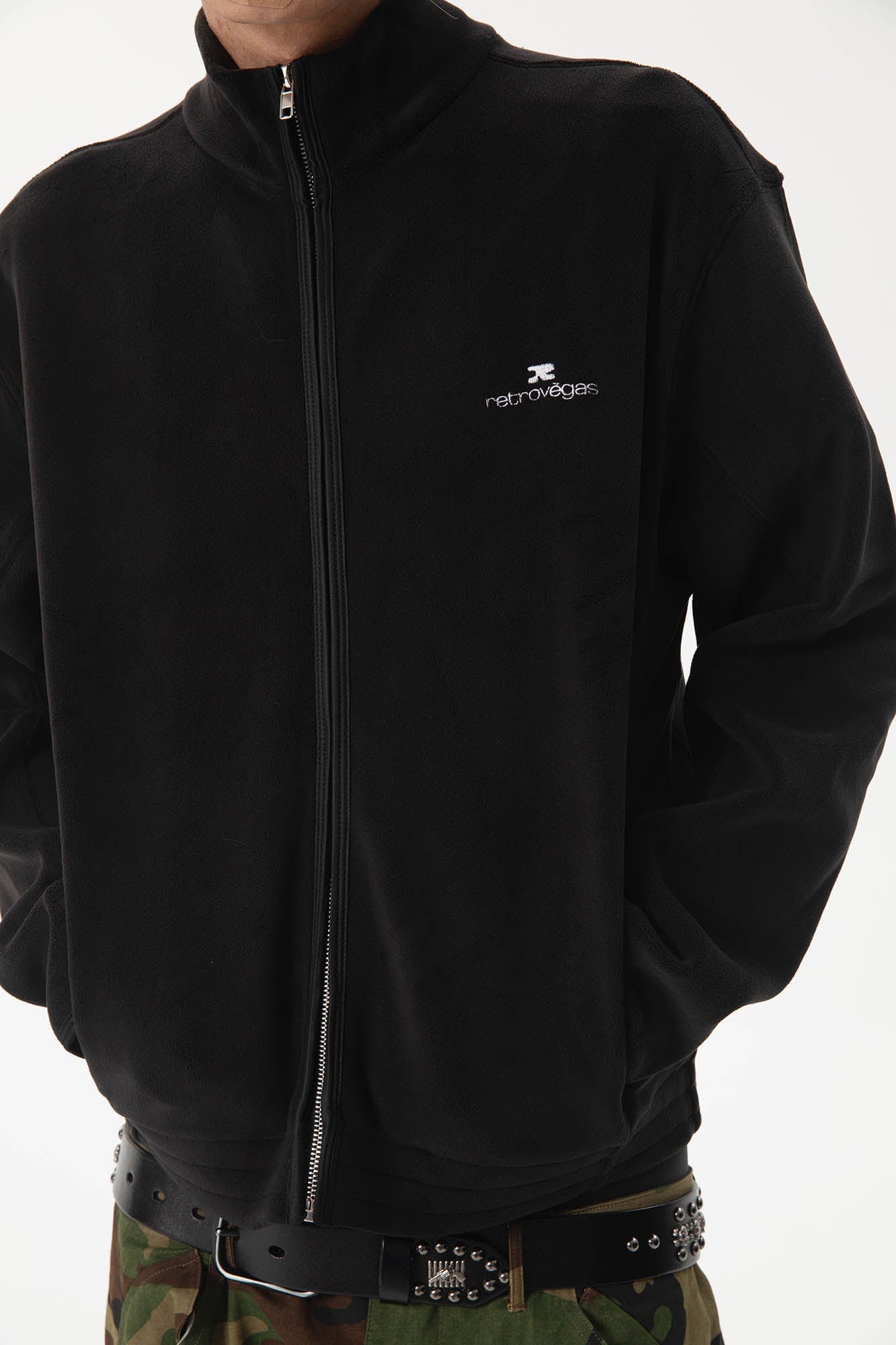 RTVG Essential Stand-Collar Polar Fleece Jacket, premium urban and streetwear designers apparel on PROJECTISR.com, RTVG