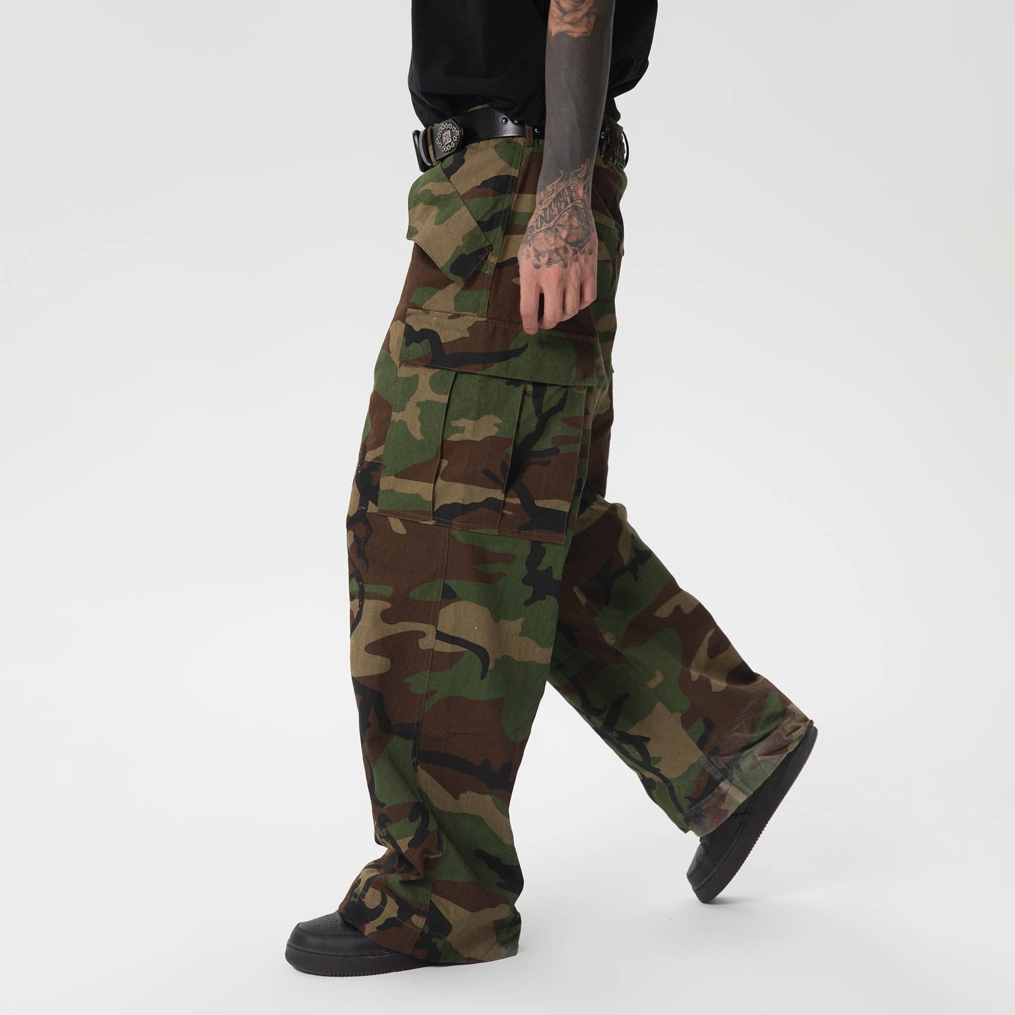 RTVG Totem Multi-Pocket Camo Cargo, premium urban and streetwear designers apparel on PROJECTISR.com, RTVG