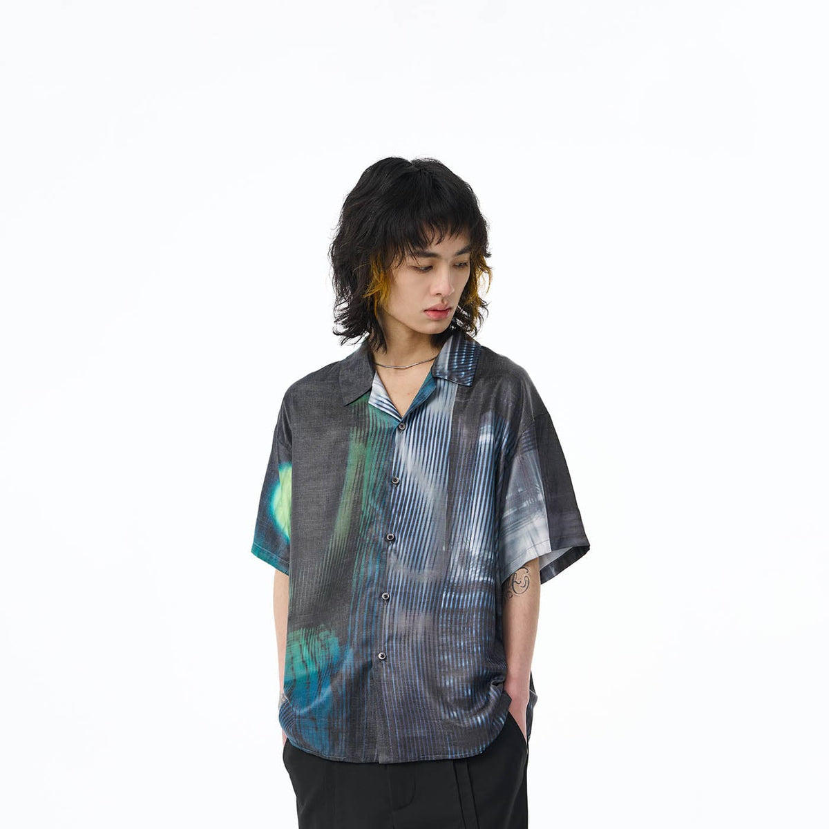 EPIC POETRY Time Travel Abstract Half Shirt, premium urban and streetwear designers apparel on PROJECTISR.com, EPIC POETRY