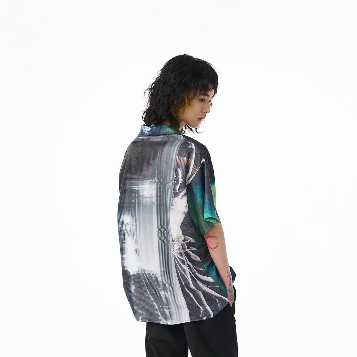 EPIC POETRY Time Travel Abstract Half Shirt, premium urban and streetwear designers apparel on PROJECTISR.com, EPIC POETRY