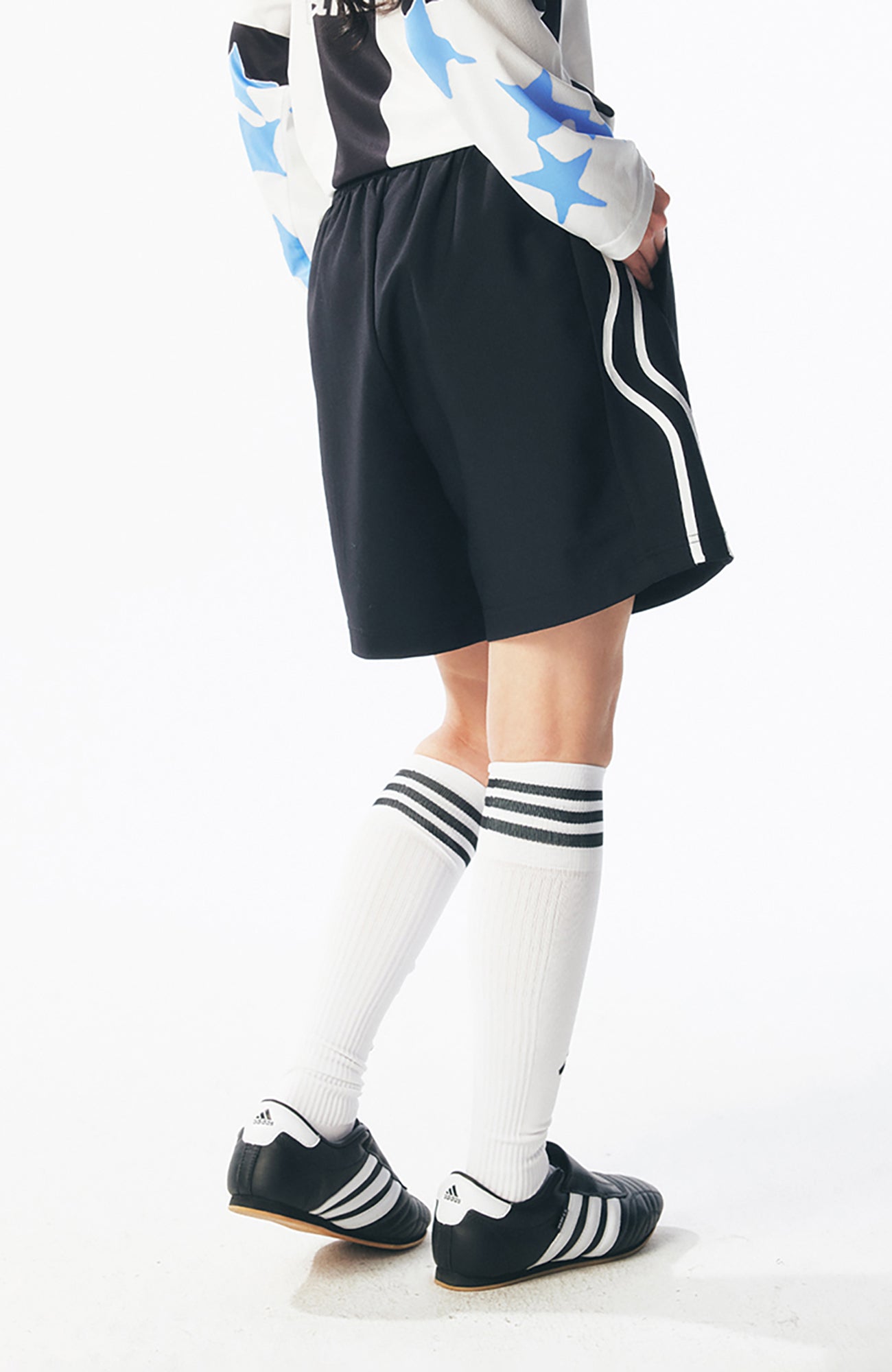 1997 POSTOFFICE Twisted Stripe Athletic Shorts, premium urban and streetwear designers apparel on PROJECTISR.com, 1997 POSTOFFICE