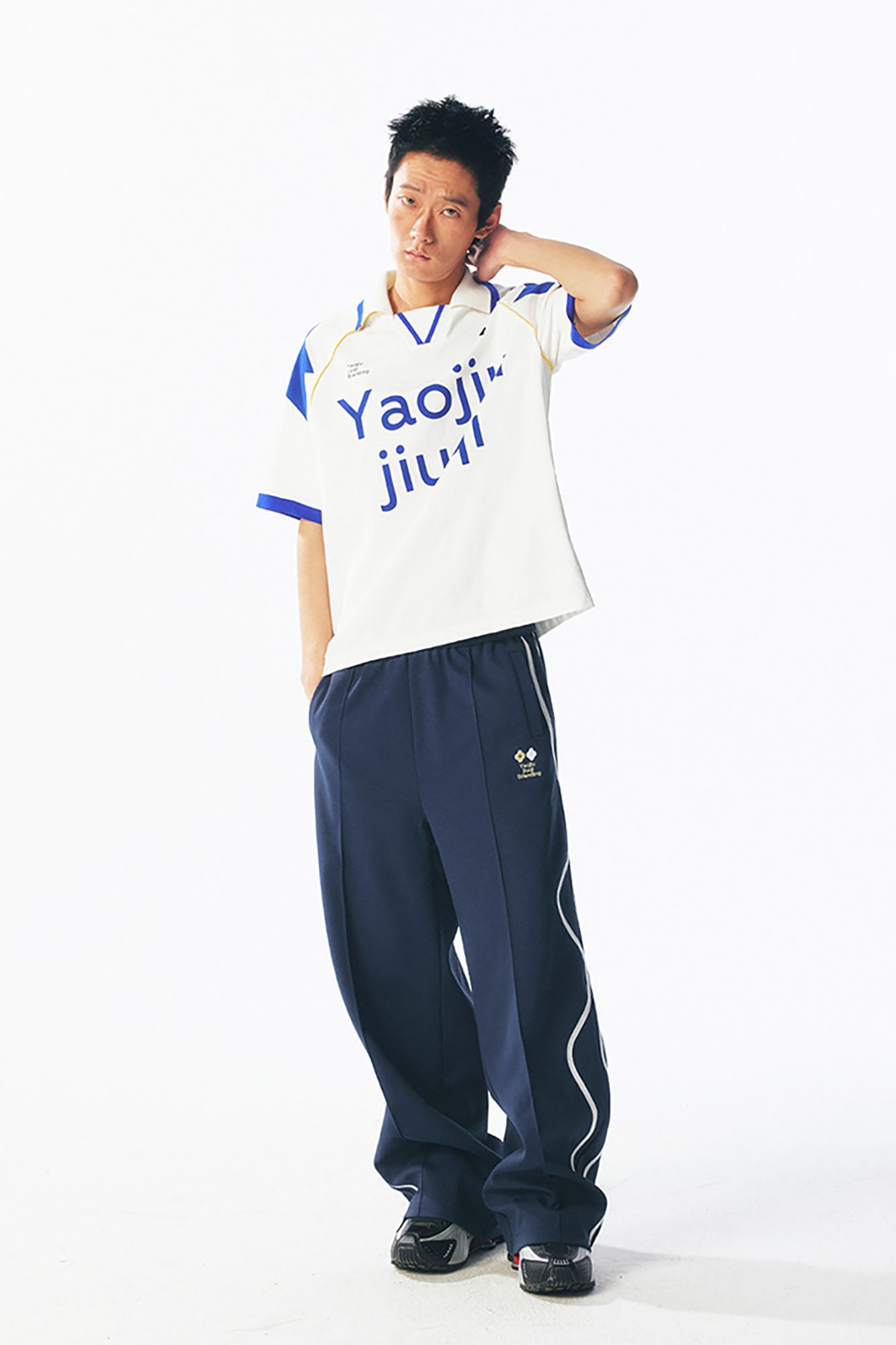 1997 POSTOFFICE Athletic Contrast-Panel Jersey, premium urban and streetwear designers apparel on PROJECTISR.com, 1997 POSTOFFICE