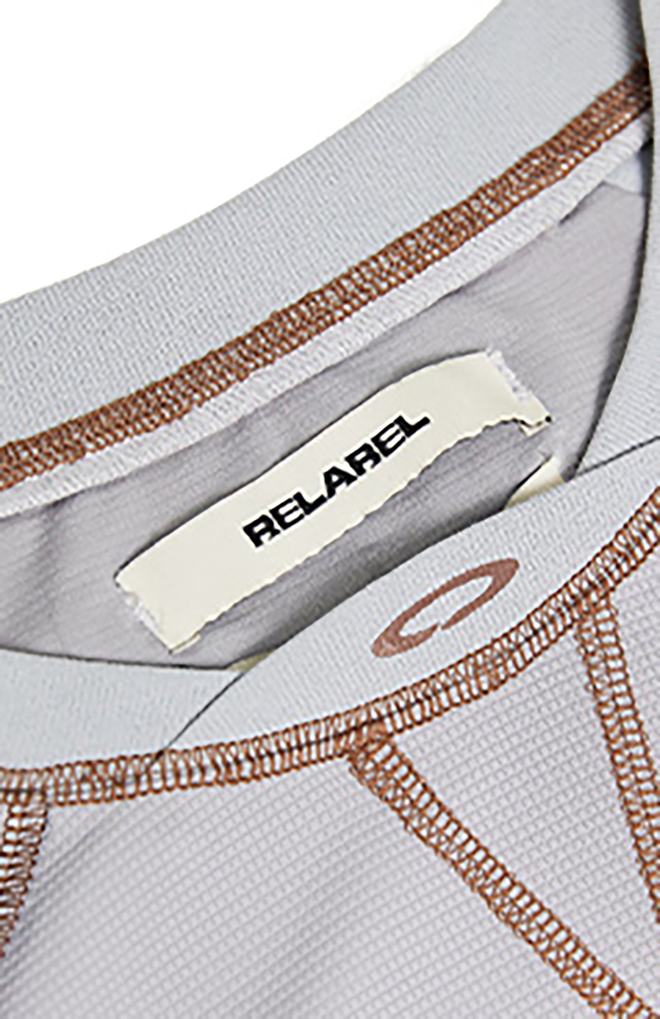 RELABEL Contrast Stitch Graphic Long-Sleeve Tee