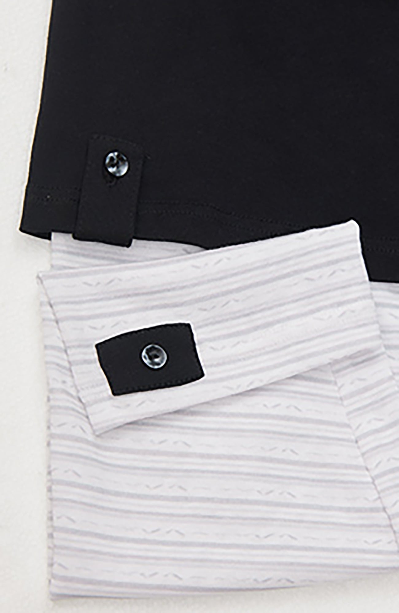RELABEL Layered Sleeve Embroidered Polo Shirt